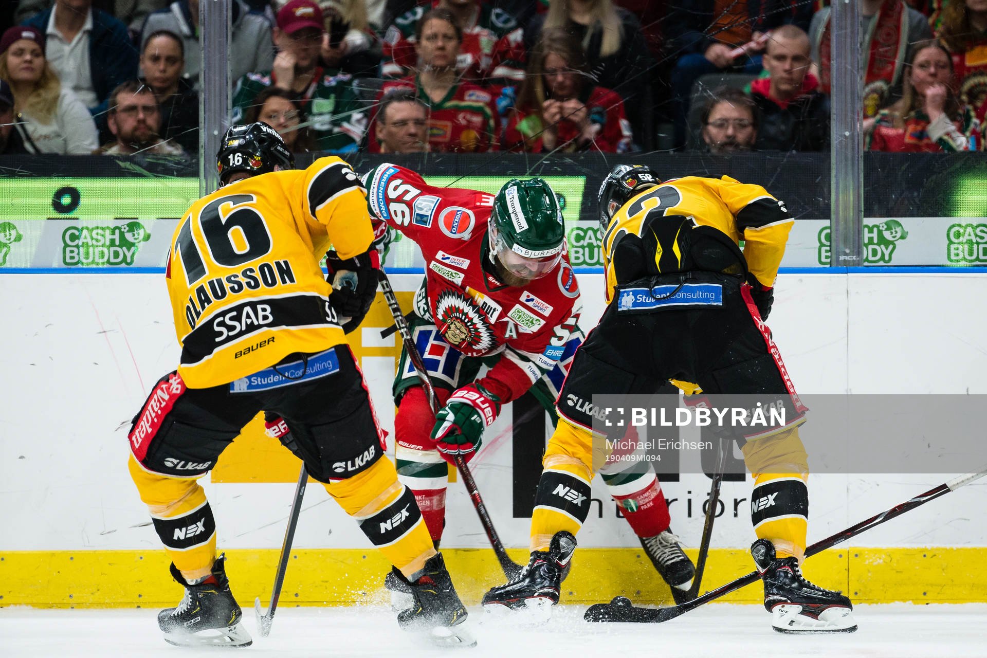 Frölundas Jonathan Sigalet och Luleås Niklas Olausson