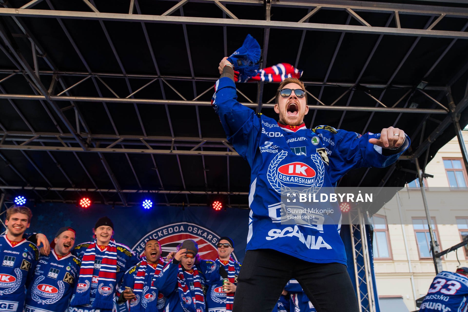 Oskarshamns Joakim Hillding firar vid Lilla Torget dagen