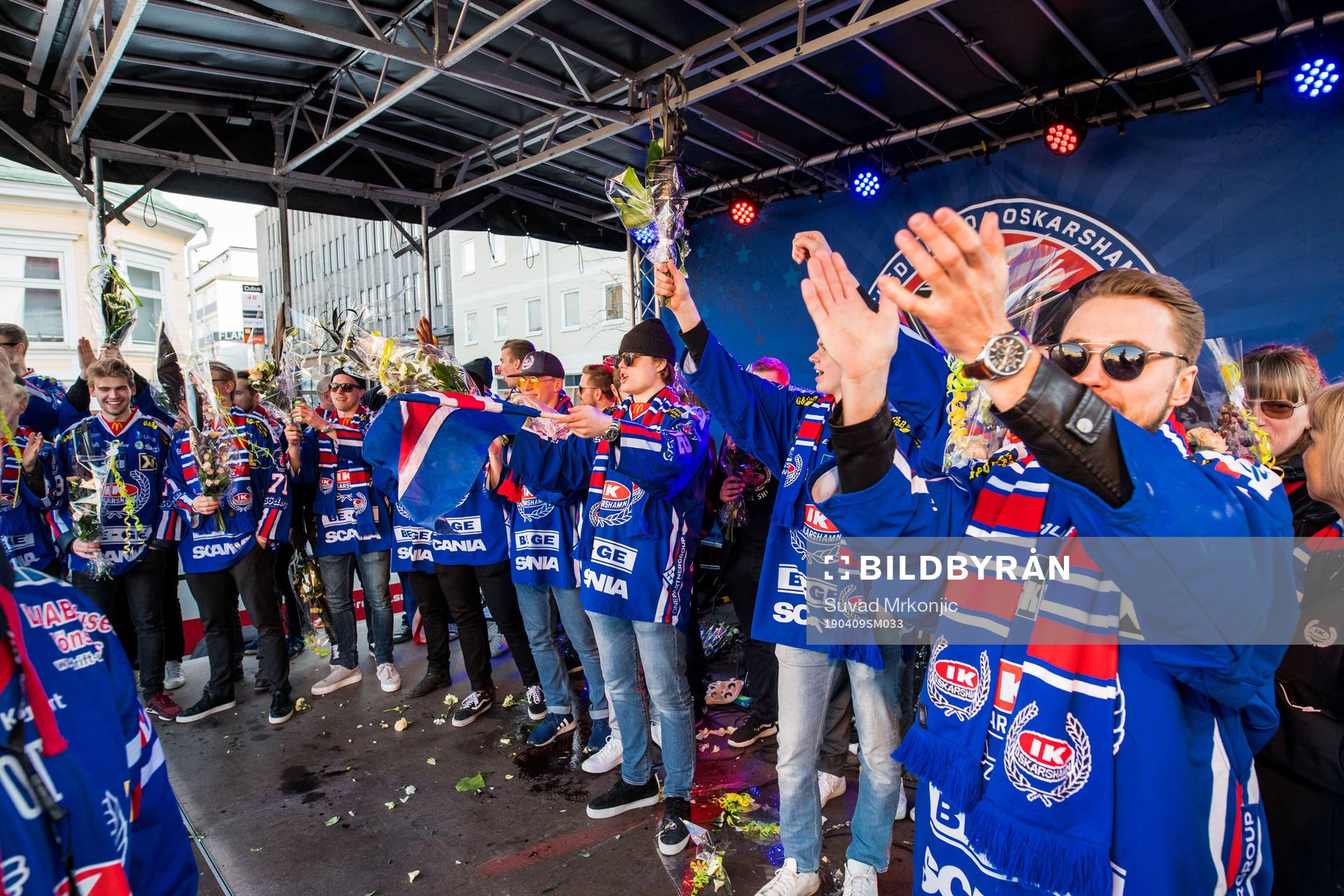 Oskarshamn spelare firar