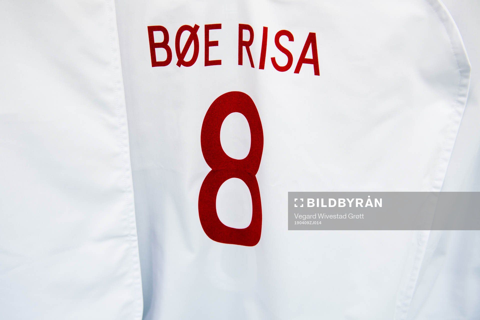 The kit bag of Vilde Bøe Risa of Norway in the dressing