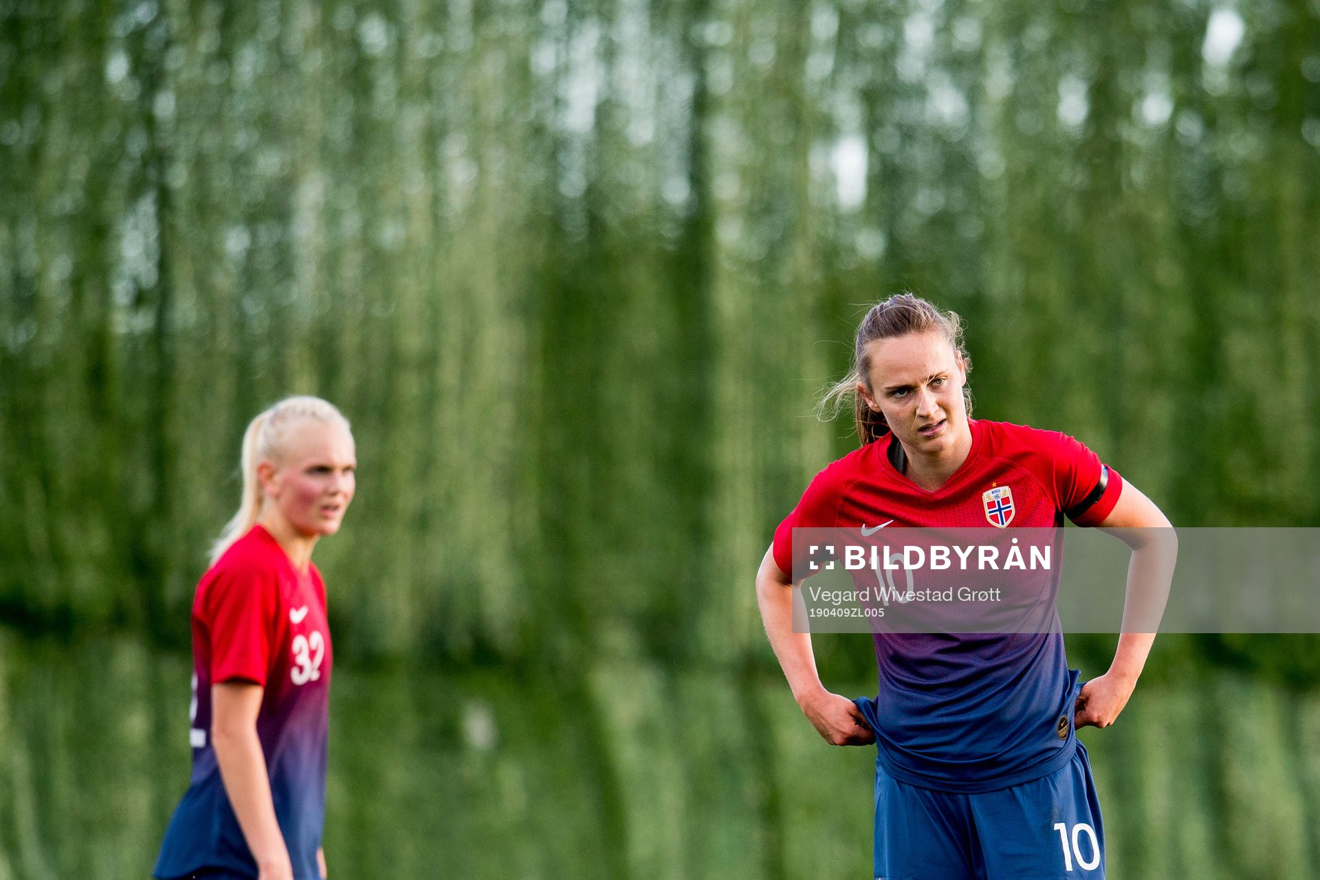 Caroline Graham Hansen of Norway looks dejected
