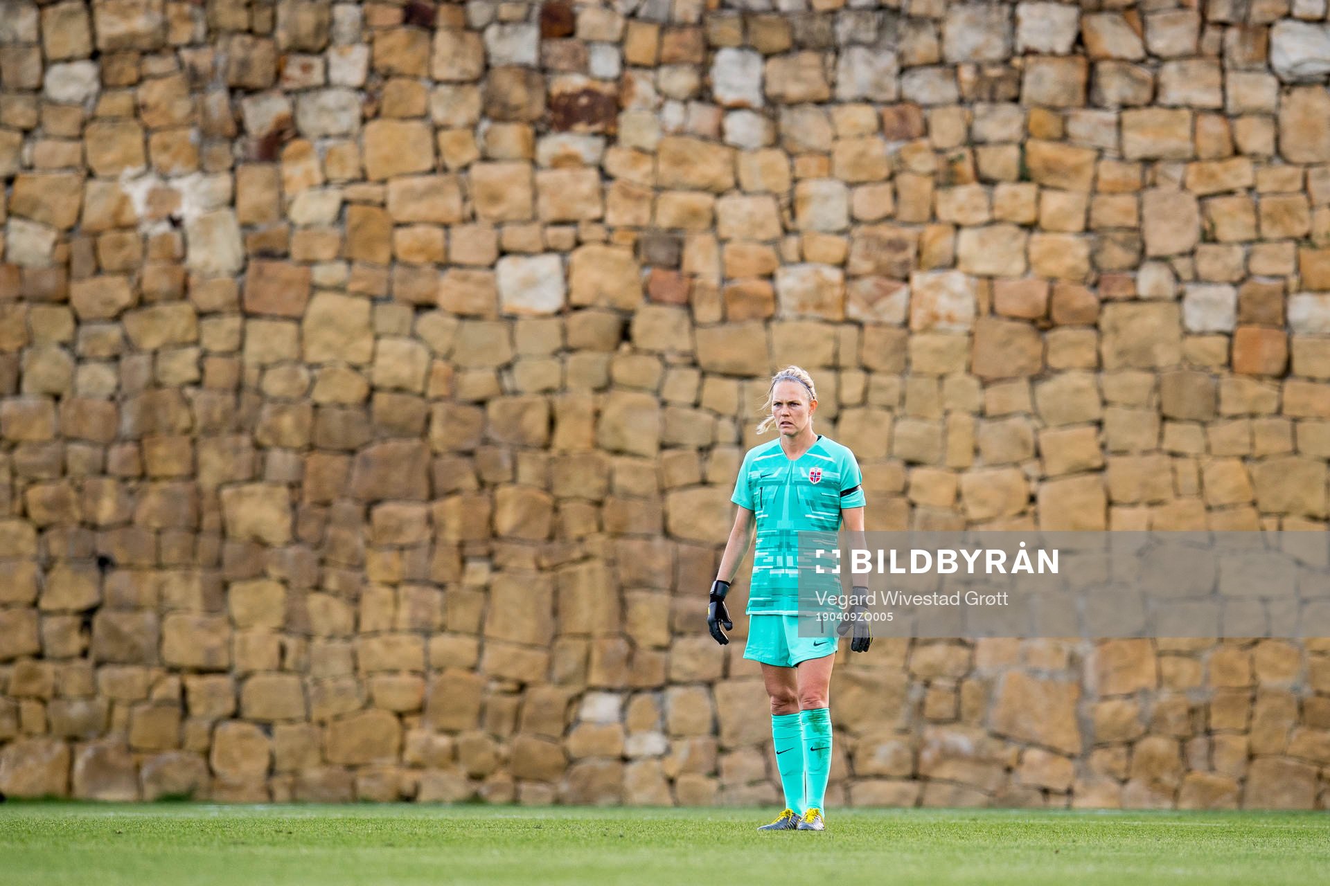 Goalkeeper Ingrid Hjelmseth of Norway