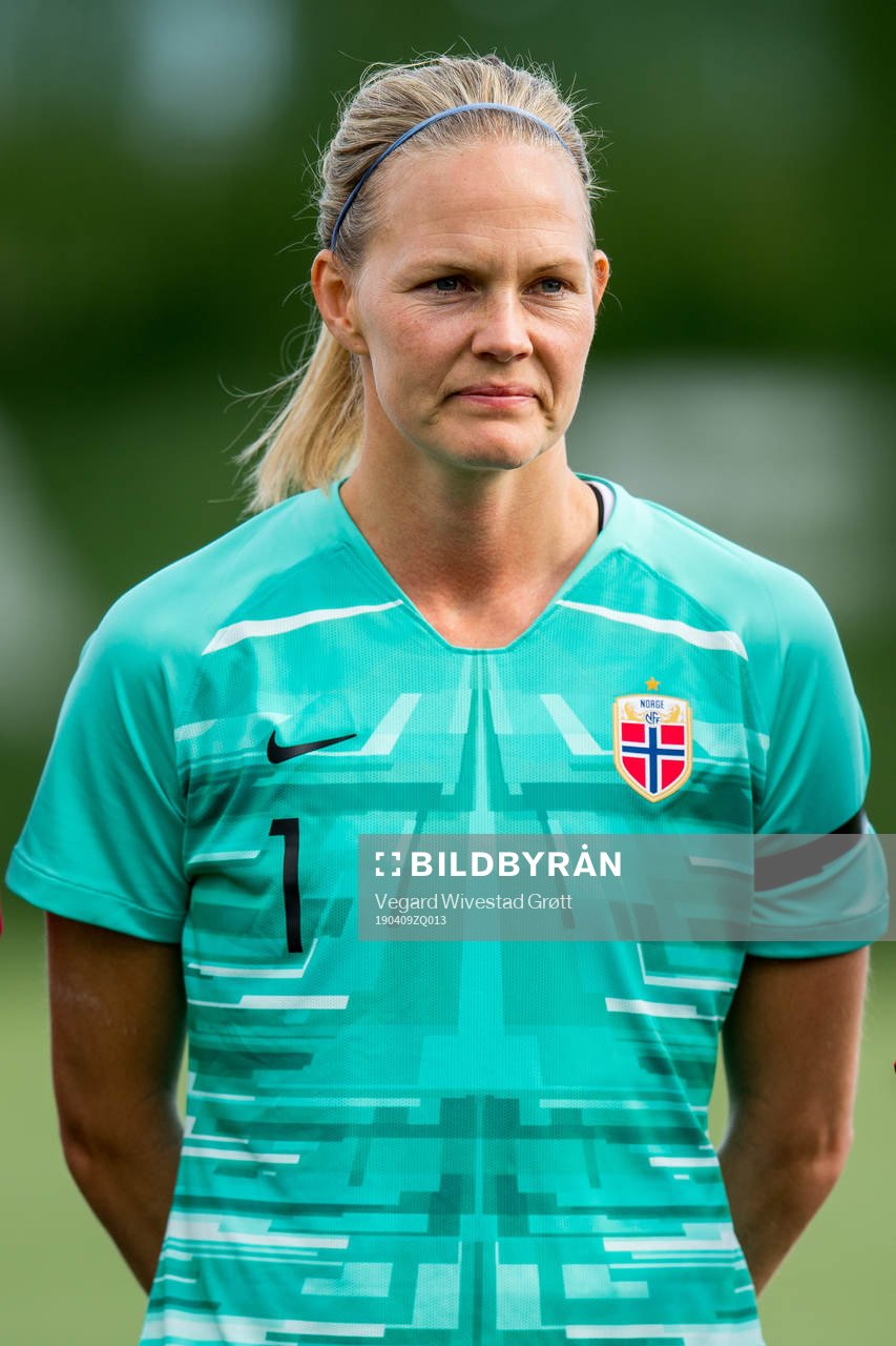 Goalkeeper Ingrid Hjelmseth of Norway