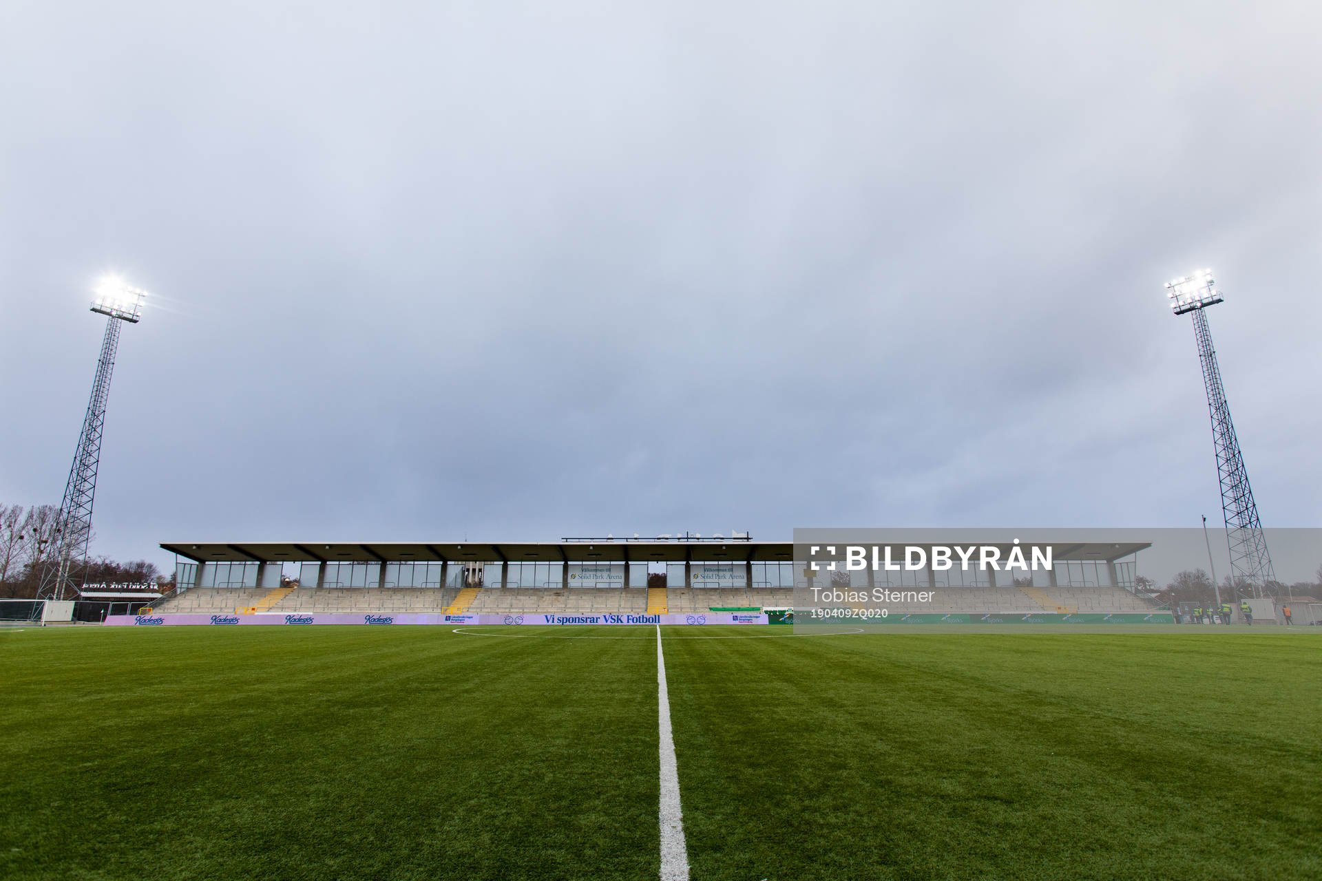 Solid Park Arena innan fotbollsmatchen i Superettan mellan
