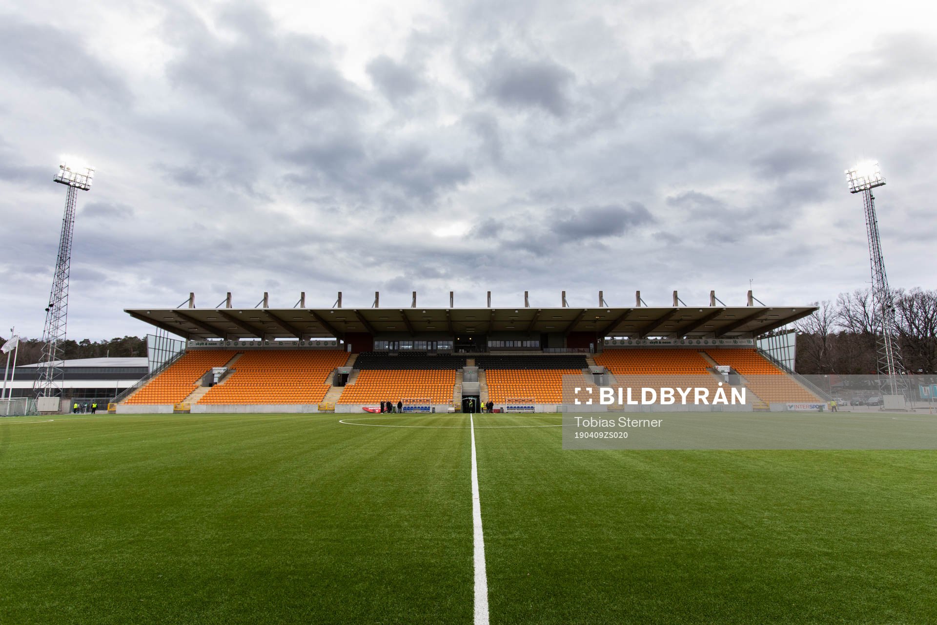 Solid Park Arena innan fotbollsmatchen i Superettan mellan
