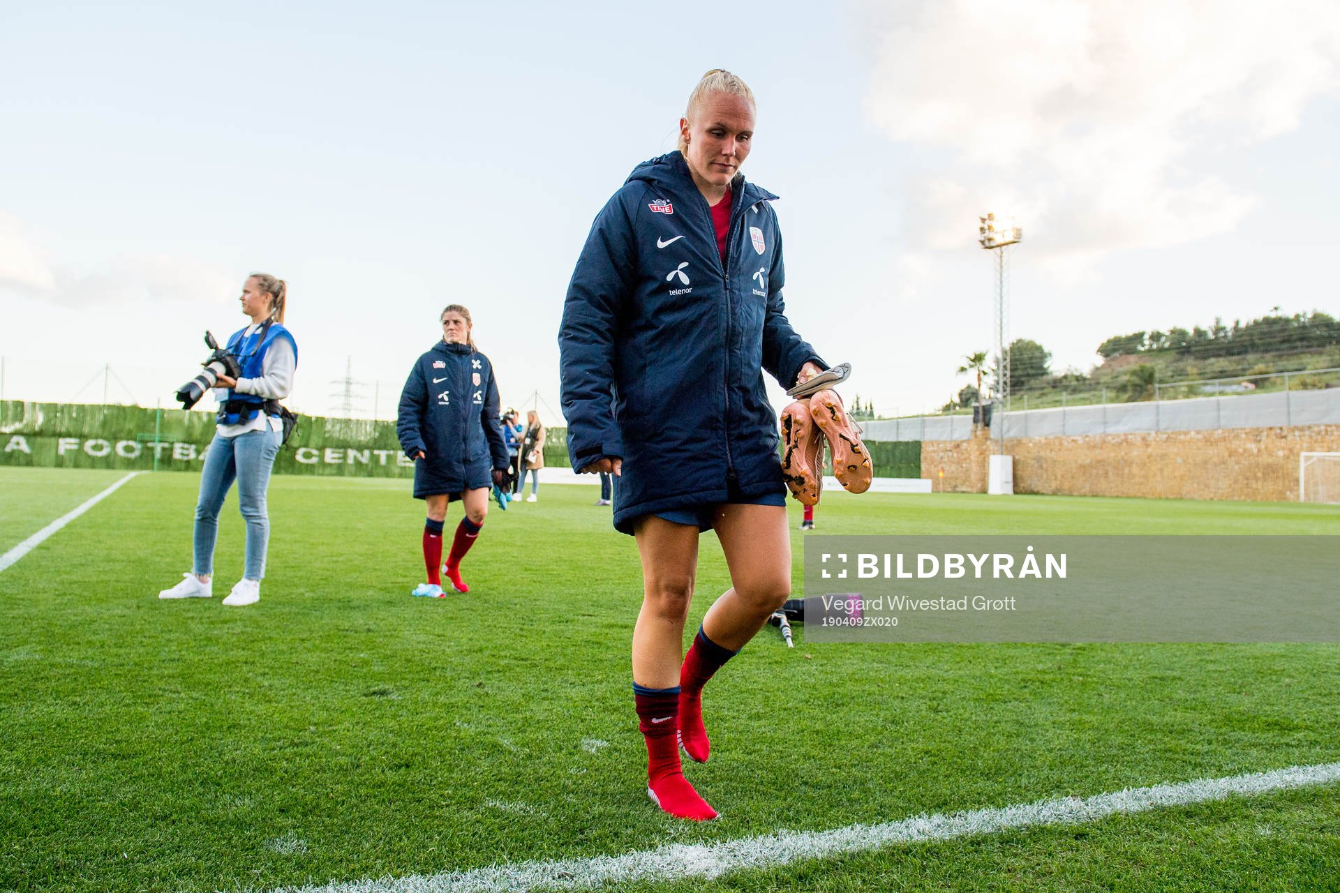 Maria Thorisdottir of Norway after the women's international friendly football match between Norway and New Zealand on April 9, 2019 in Marbella.