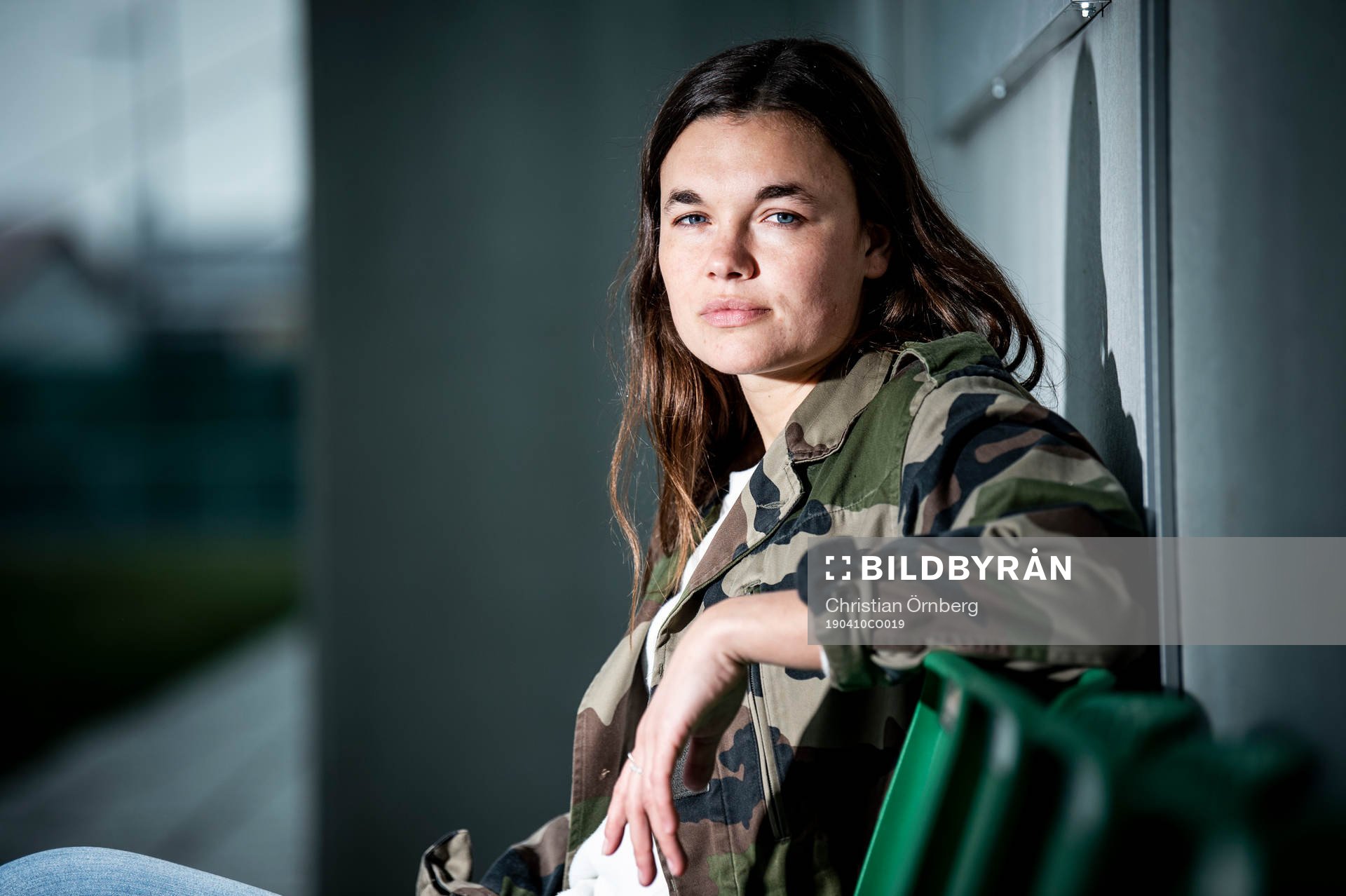 Fotbollsspelaren Anna Welin i Kristianstad DFF poserer för