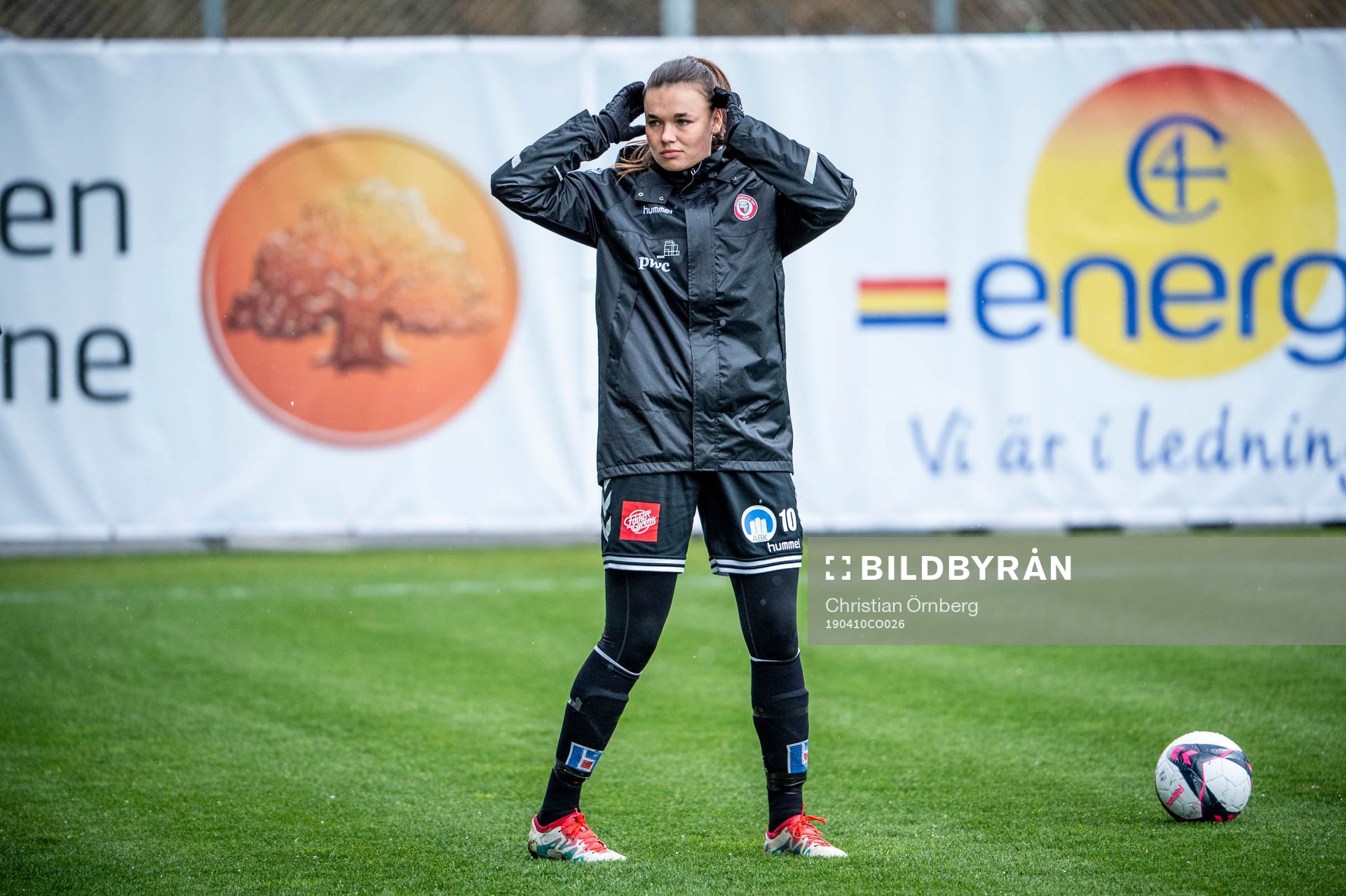 Fotbollsspelaren Anna Welin