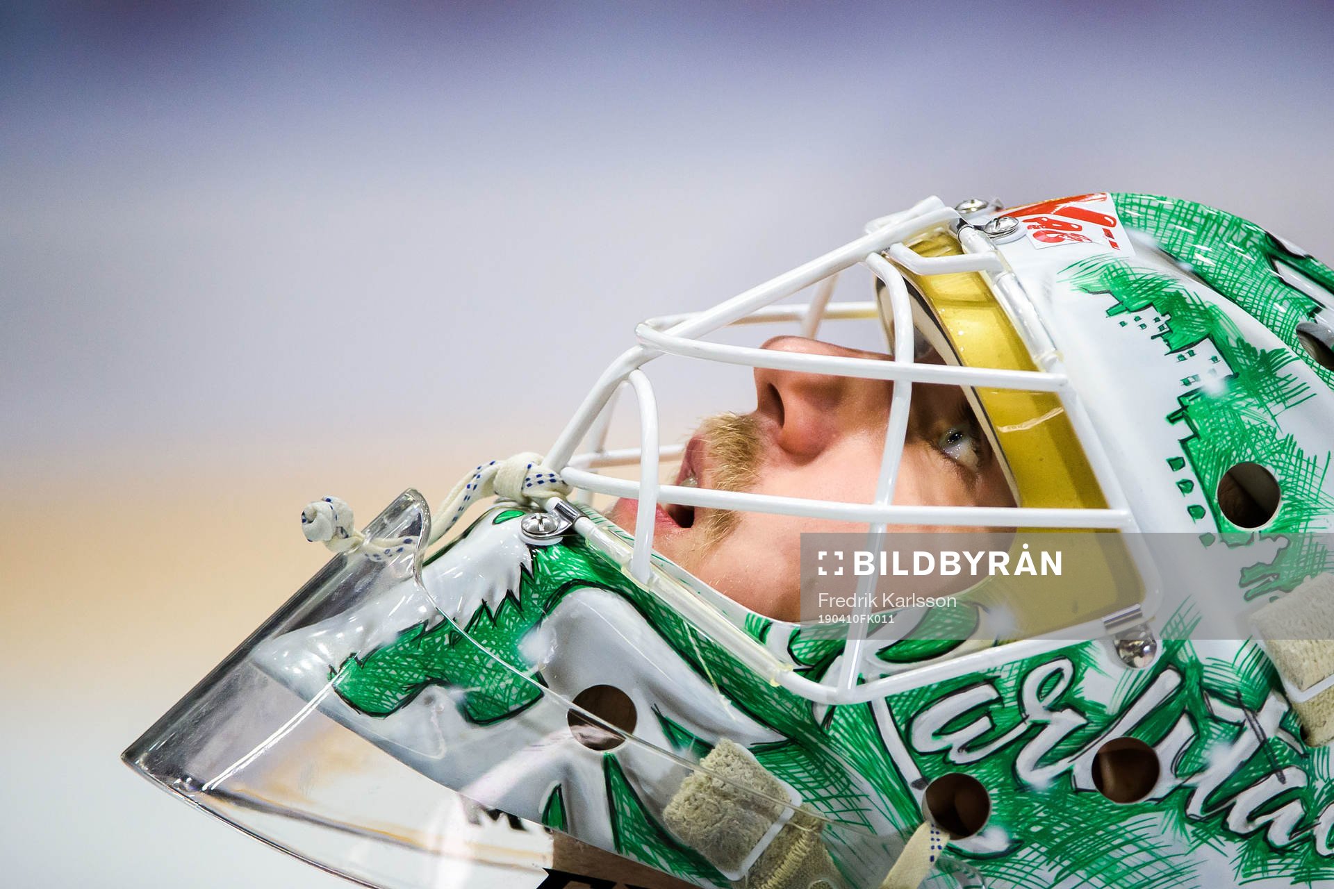 Färjestads målvakt Adam Werner