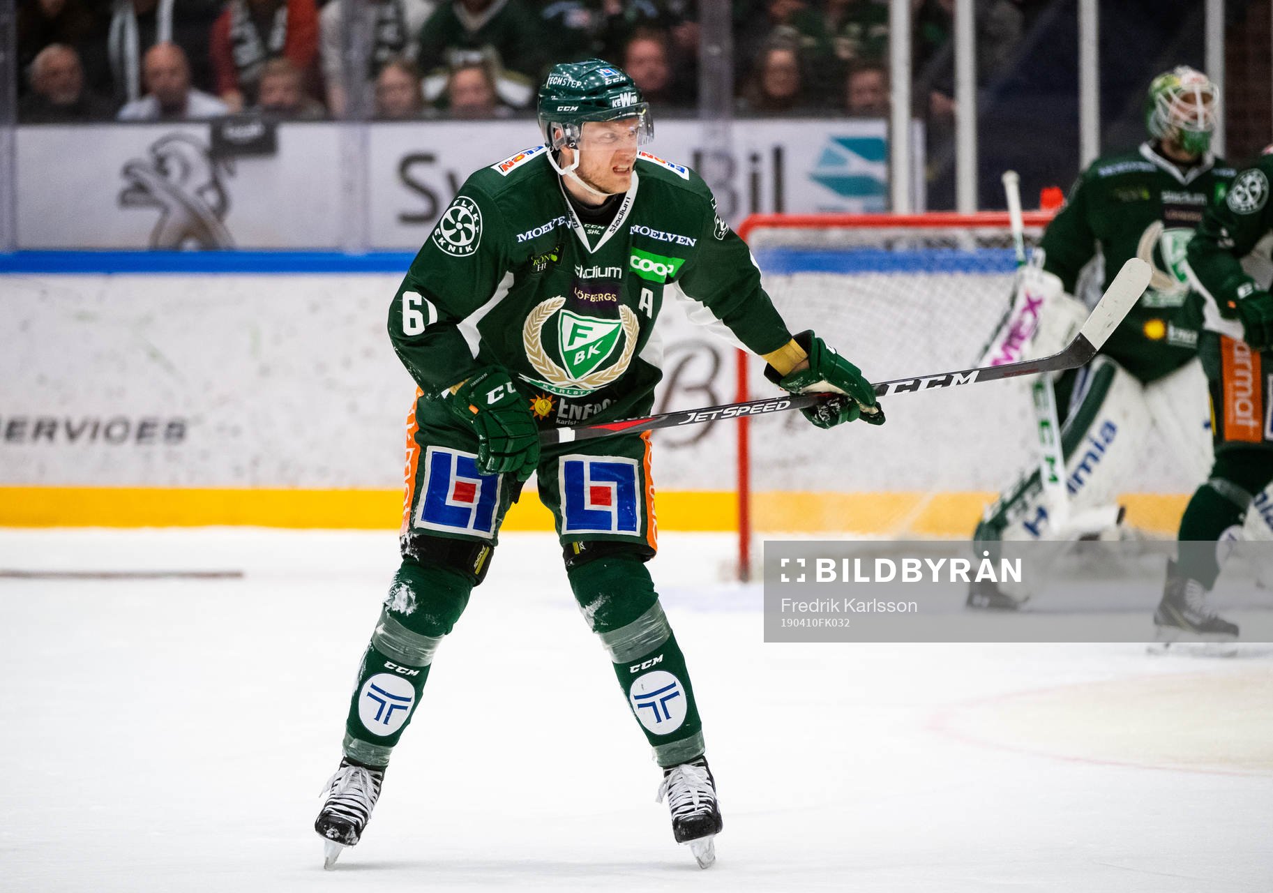 Färjestads Johan Ryno har ont