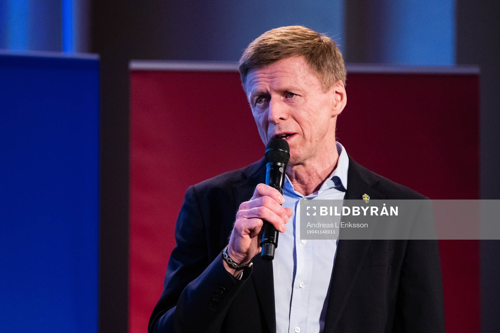 Jörgen Eriksson, vice ordförande Svenska Fotbollförbundet under upptaktsträffen för Damallsvenskan i fotboll den 11 april 2019 i Stockholm.