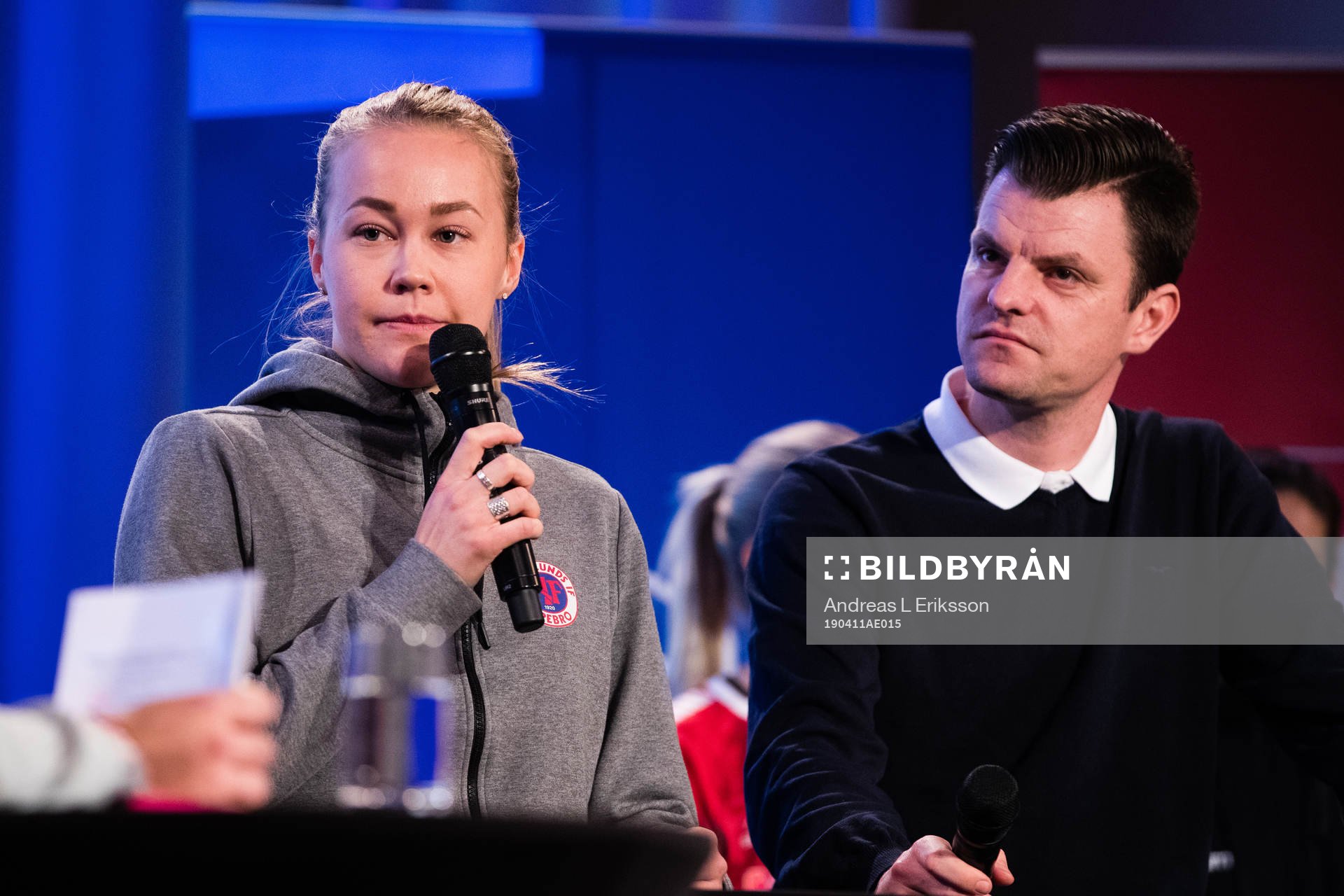 Frida Abrahamsson och tränare Stefan Ärnsved, Örebro