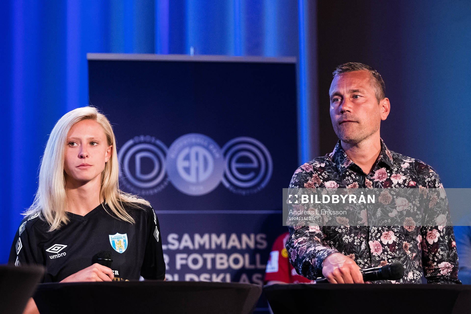 Rebecka Blomqvist och tränare Marcus Lantz,