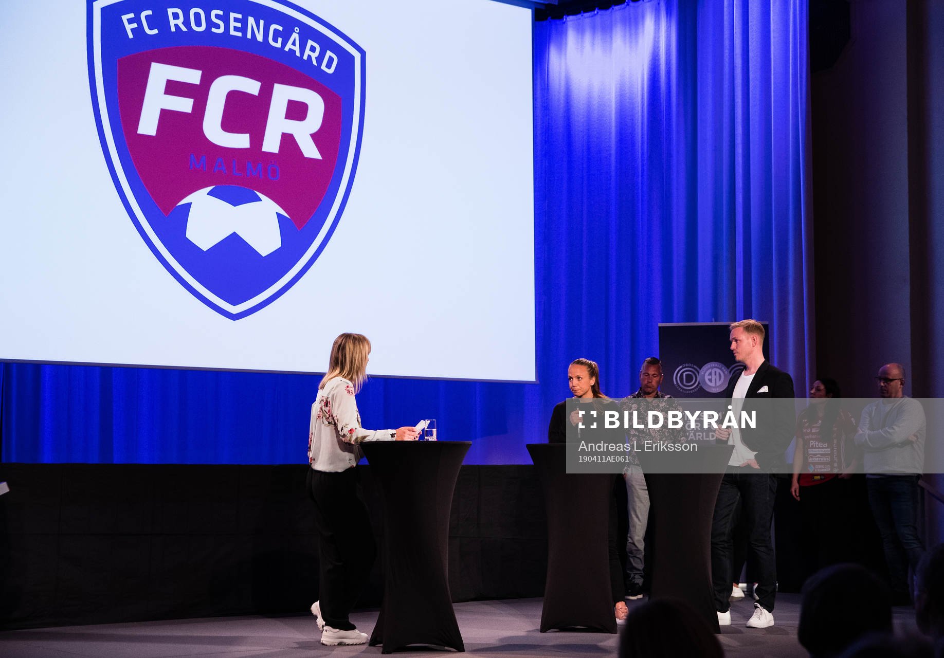 Malin Levenstad och tränare Jonas Eidevall, Rosengård