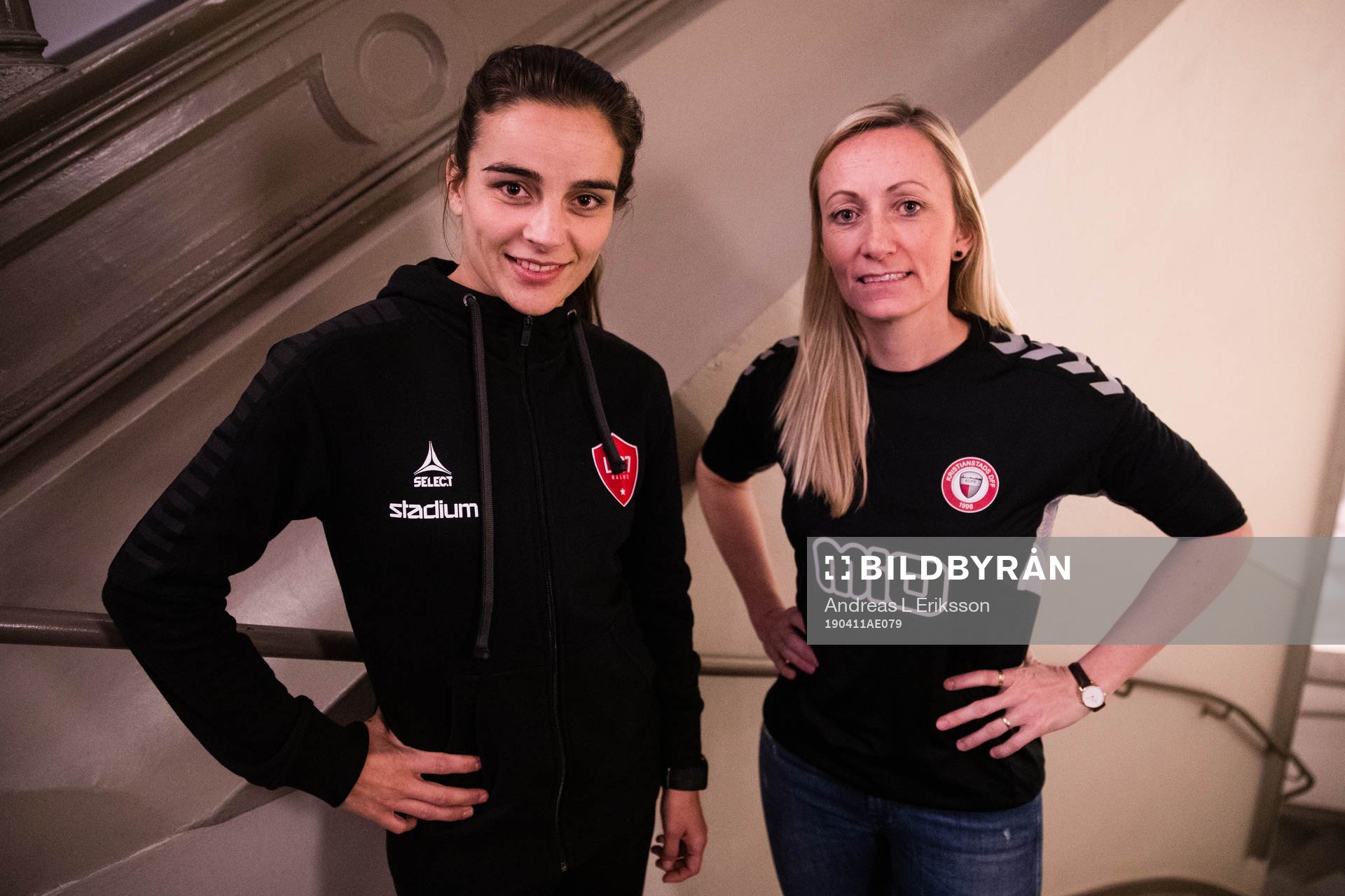 Reneé Slegers, tränare LB07 och Elisabeth Gunnarsdottir,