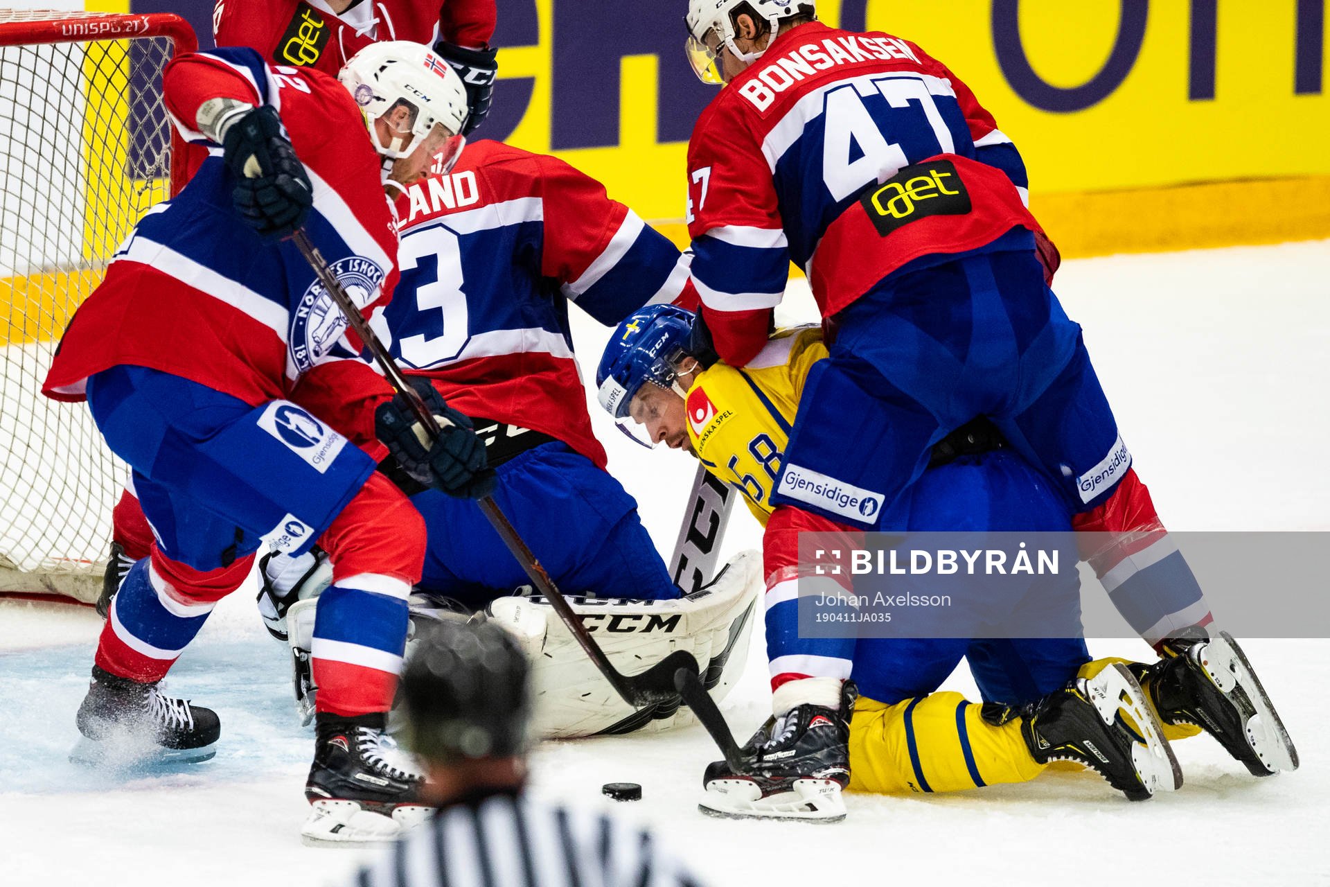 Anton Lander of Sweden and Alexander Bonsaksen of Norway