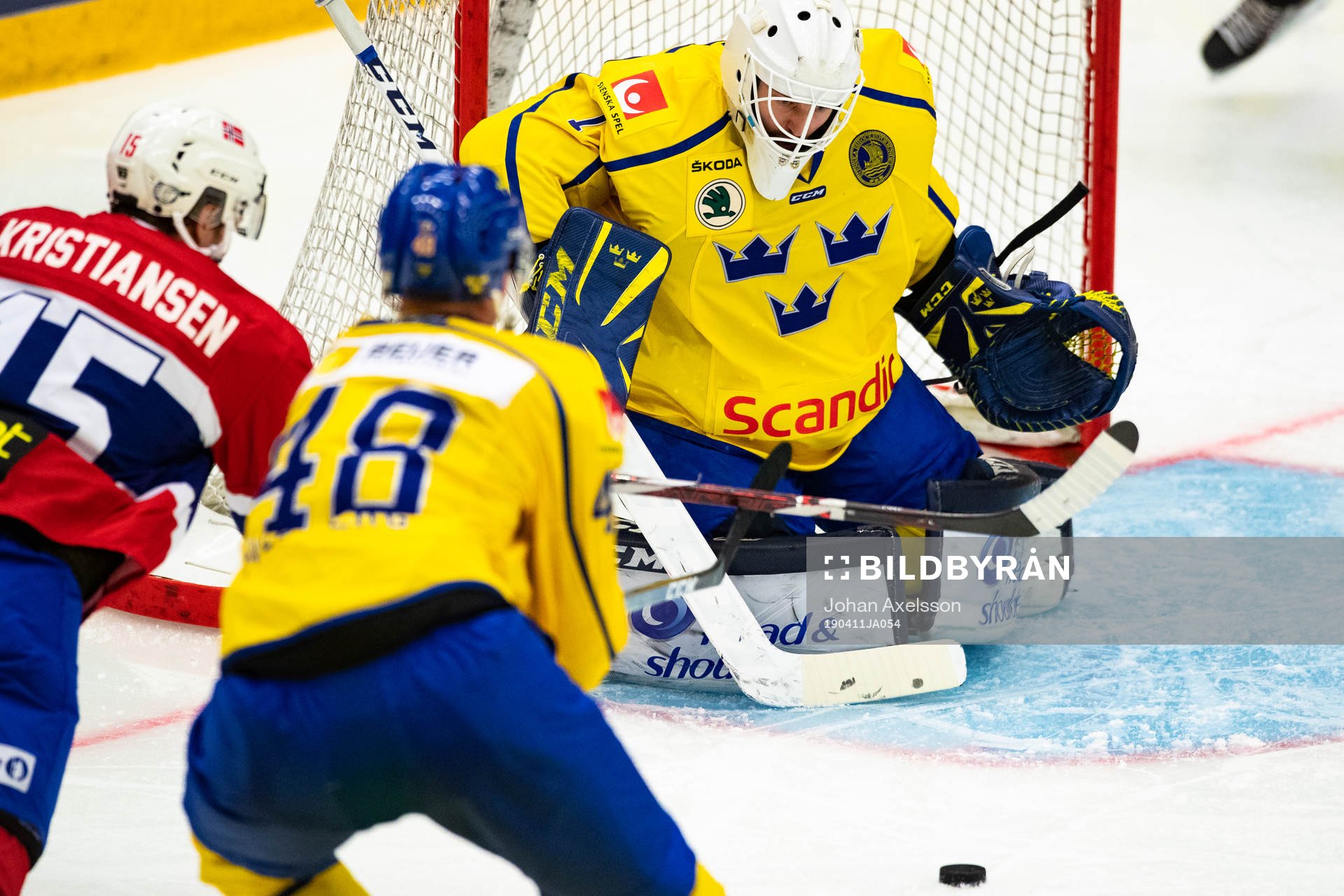 Tommy Kristiansen of Norway and Viktor Svedberg and
