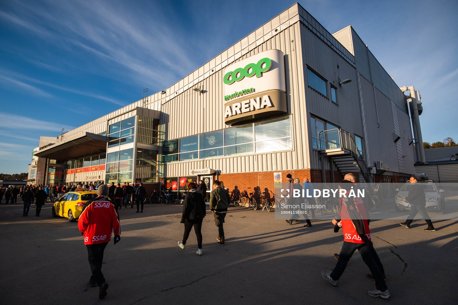 COOP Norrbotten Arena exteriör semifinal 3 i SM-slutspelet
