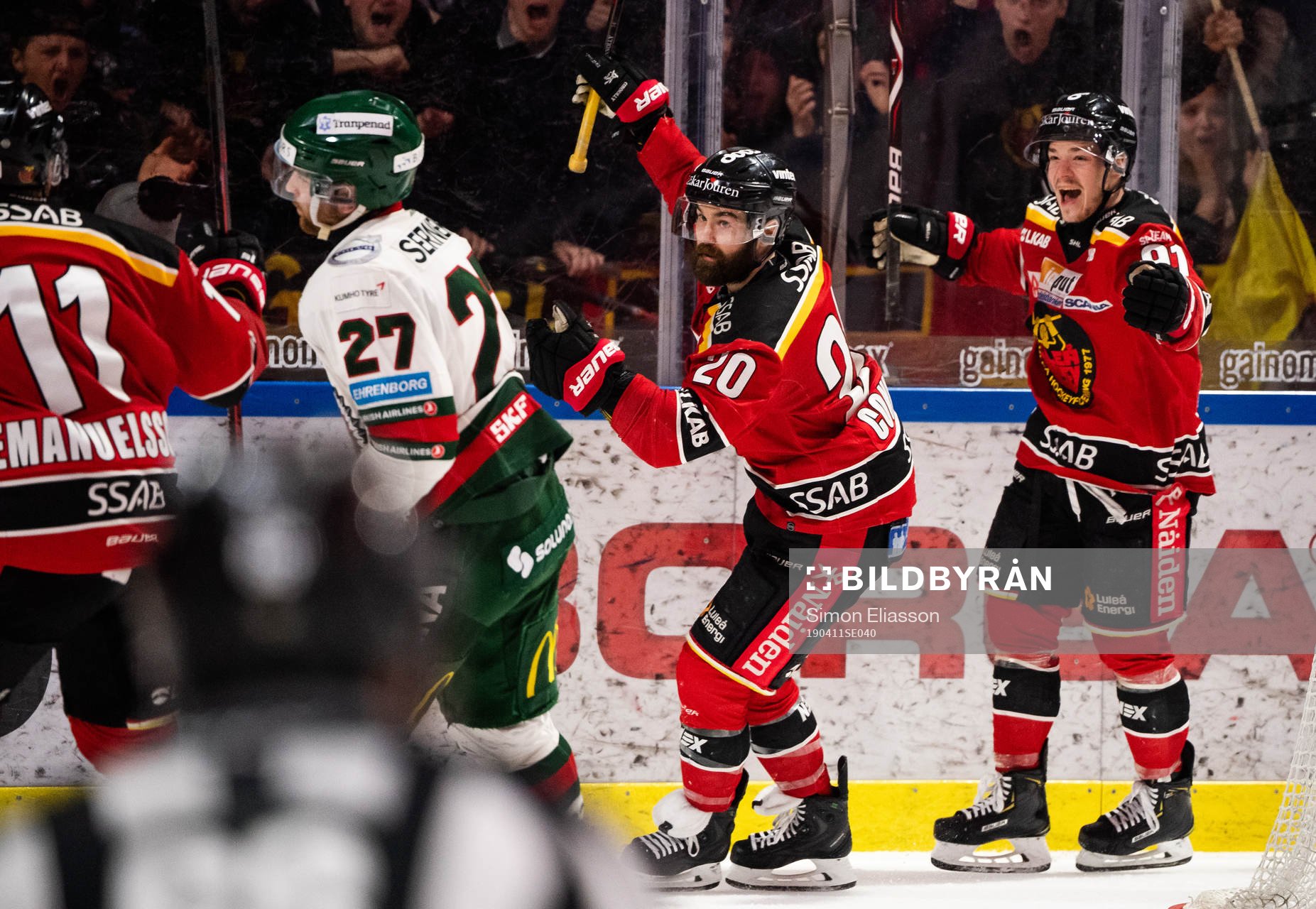 Luleås Jack Connolly jublar