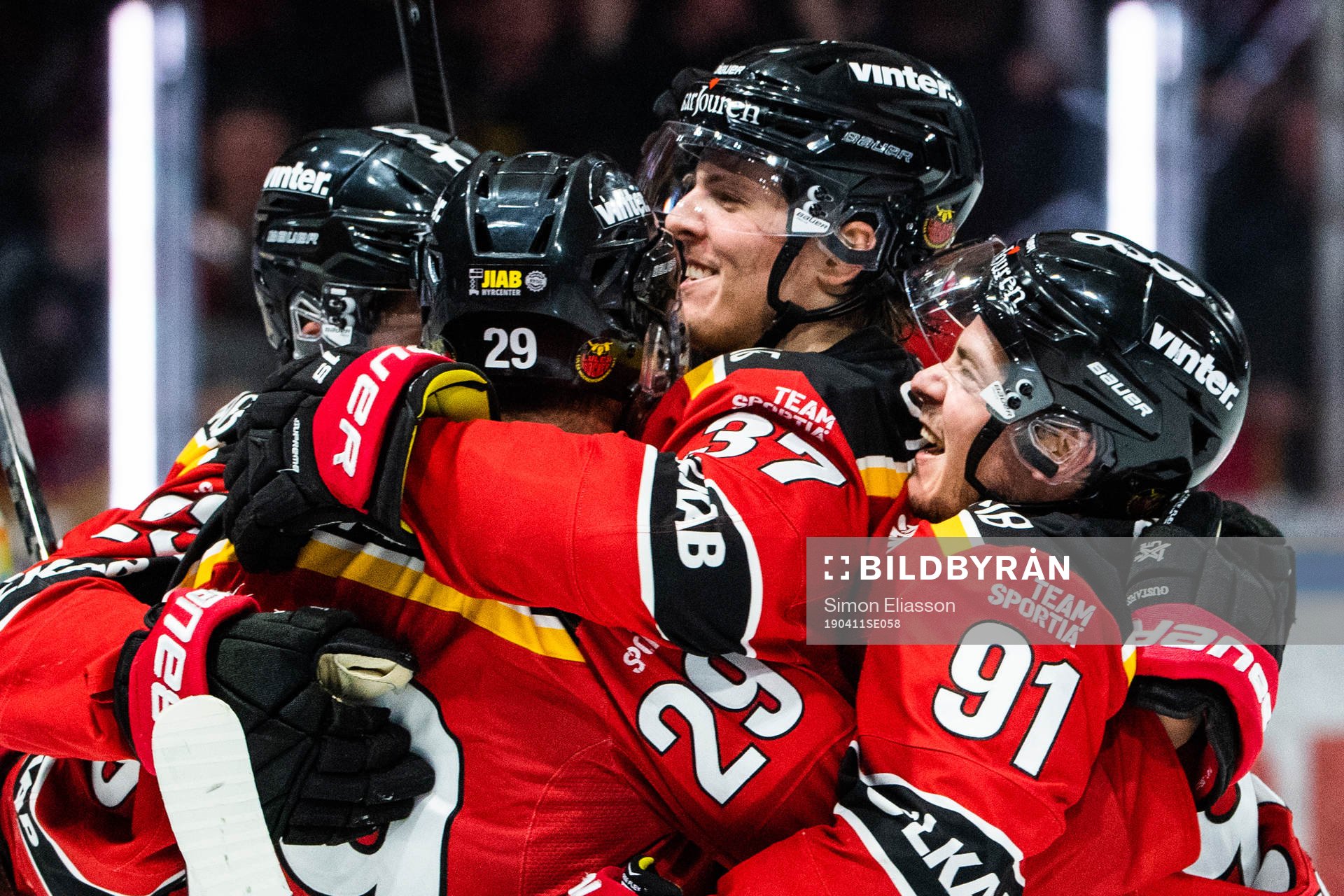 Luleås Jesper Sellgren, Erik Gustafsson, Isac Lundeström