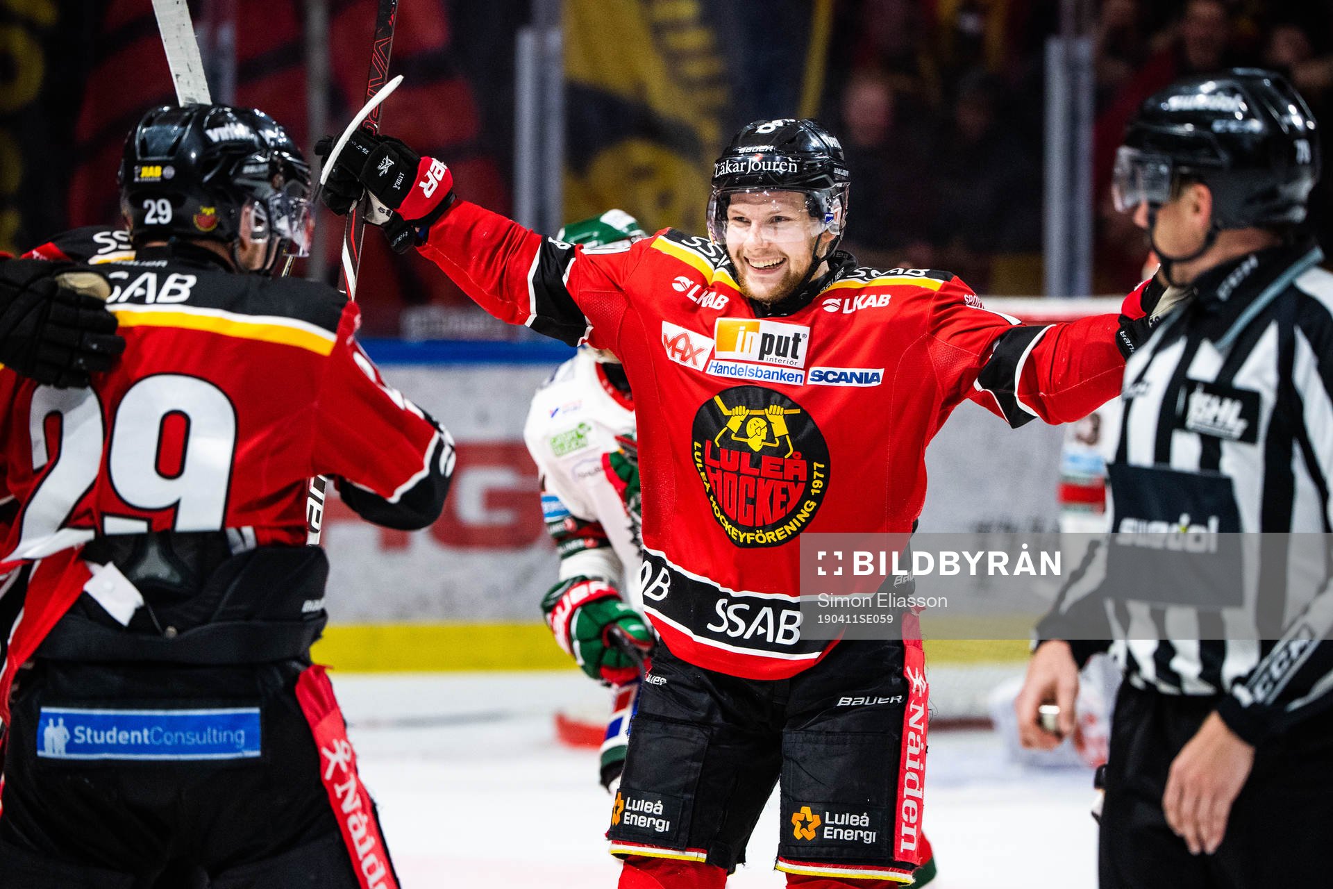 Luleås Einar Emanuelsson jublar