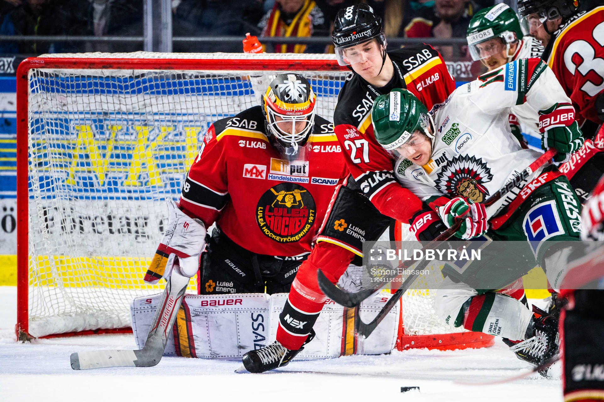 Luleås Nils Lundkvist och Frölundas Samuel Fagemo