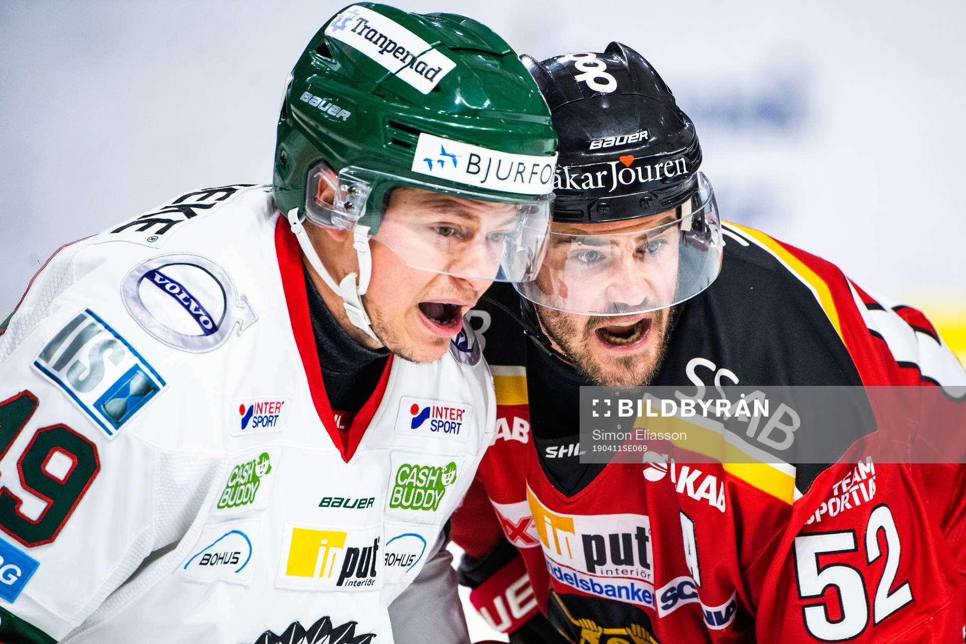 Frölundas Rhett Rakshani och Luleås Karl Fabricius