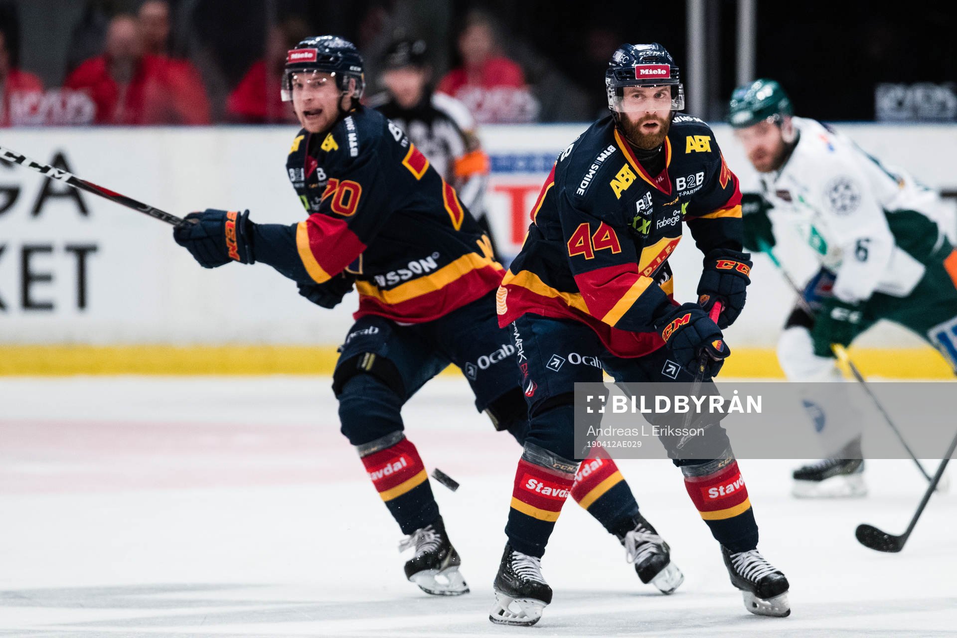 Djurgårdens Marcus Davidsson och Mattias Guter