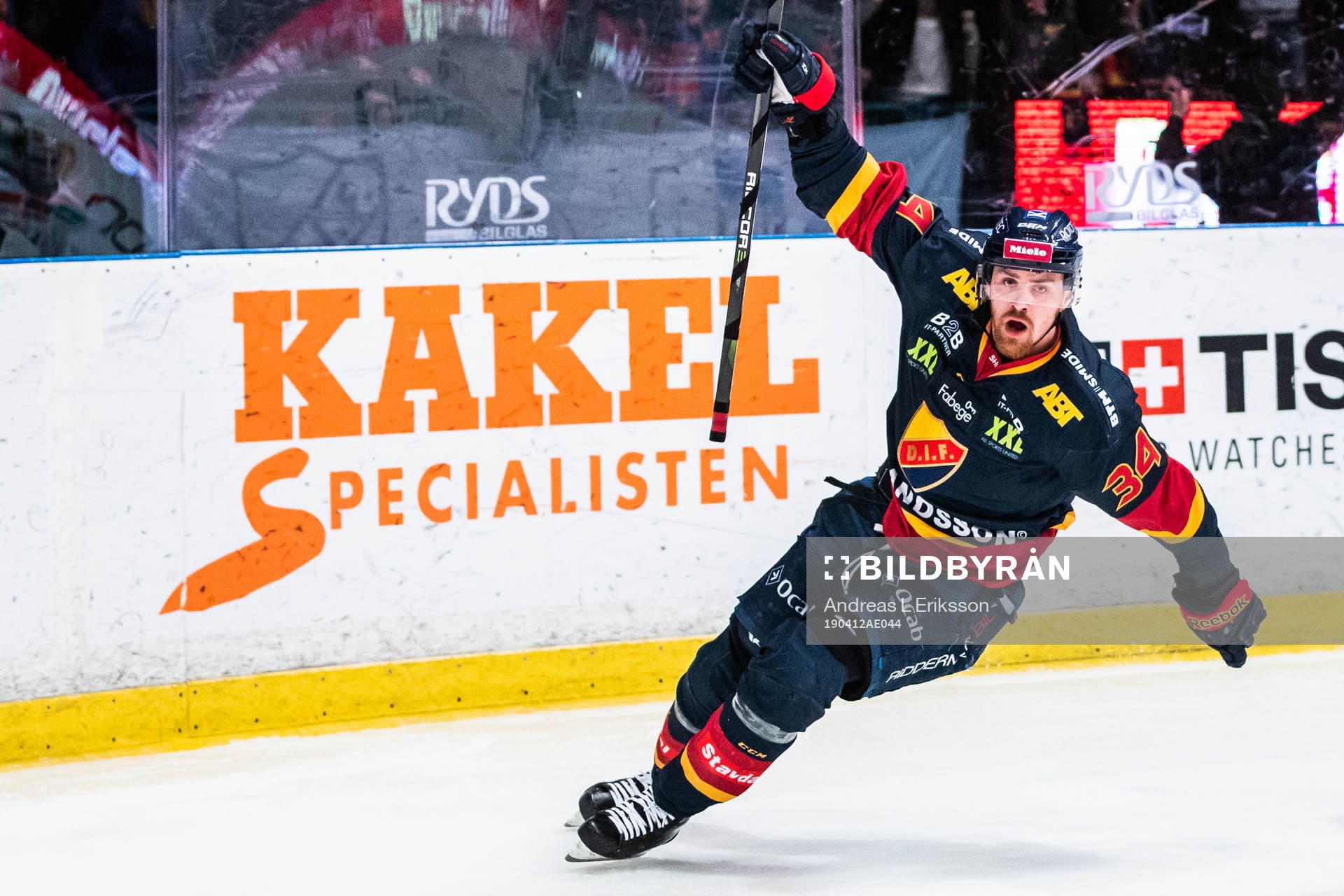 Djurgårdens Daniel Brodin jublar