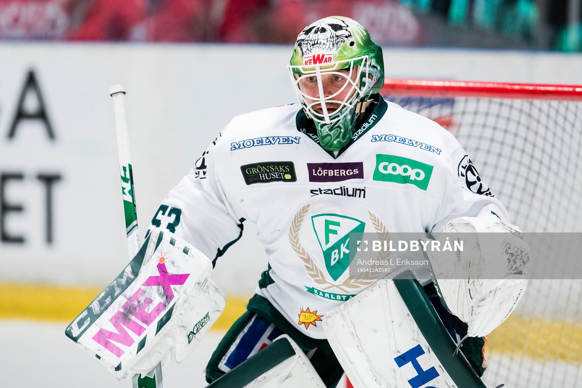 Färjestads målvakt Markus Svensson