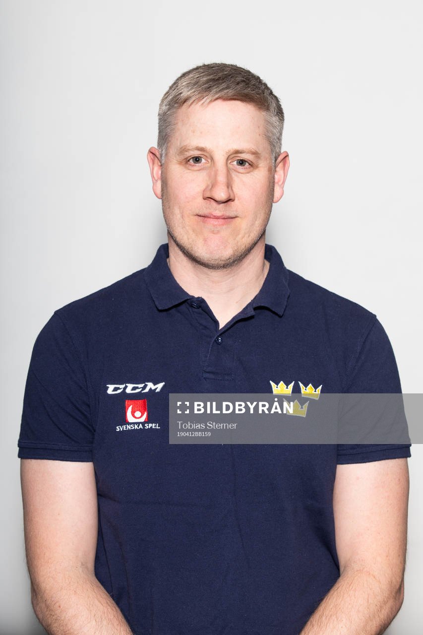 Assisterande tränare Martin Dahlin i U18-landslaget