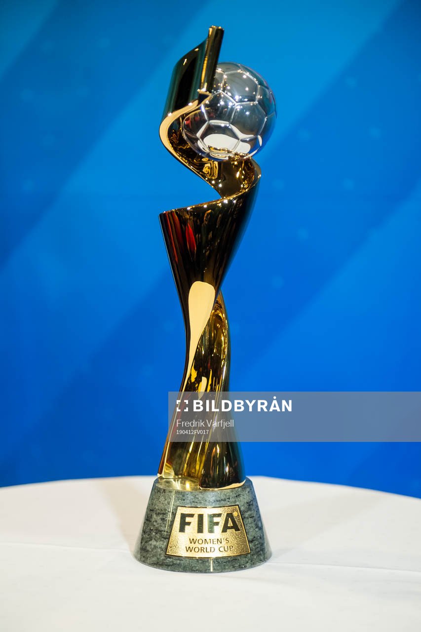 A view of the FIFA Women's World Cup trophy