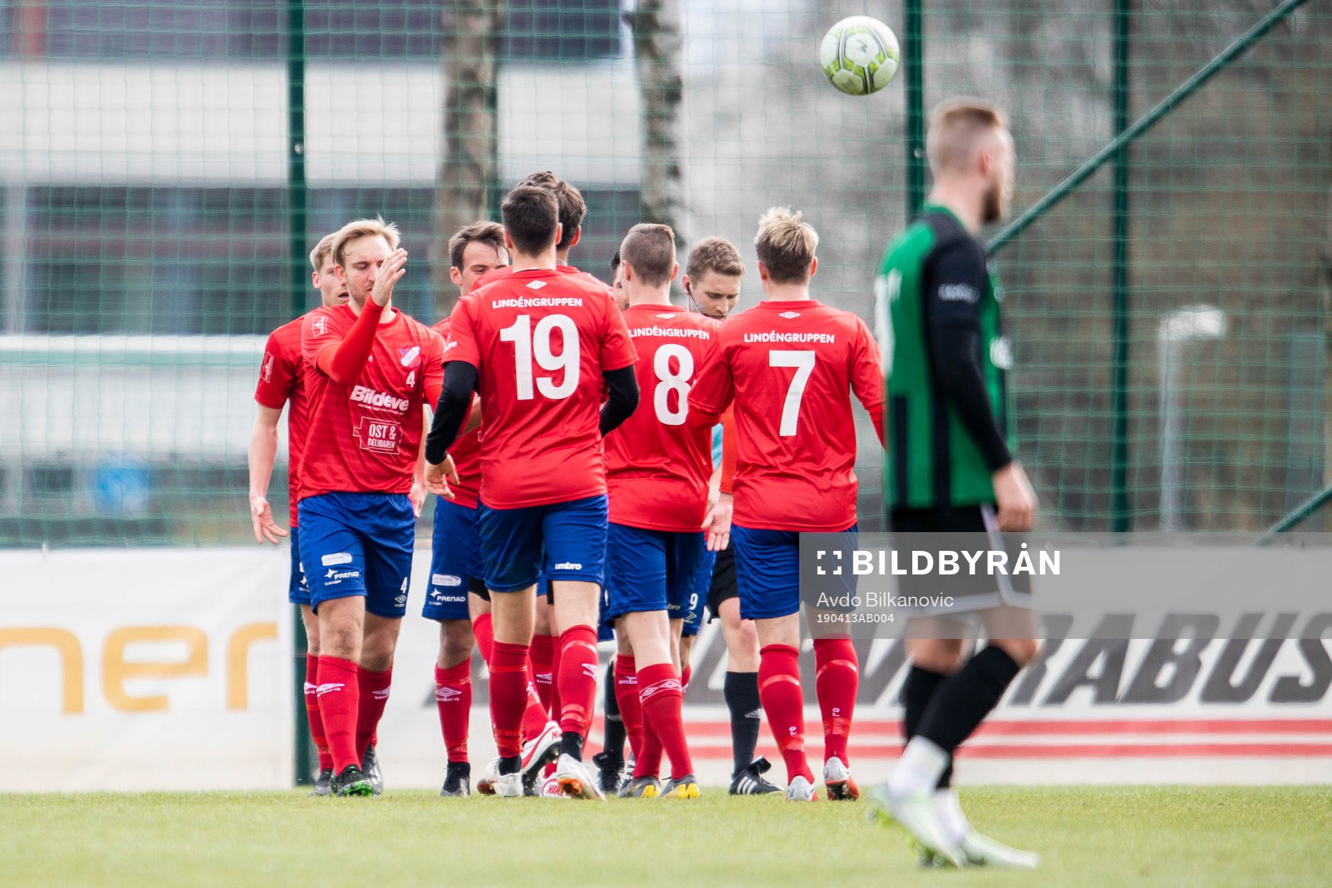 Höganäs spelare jublar
