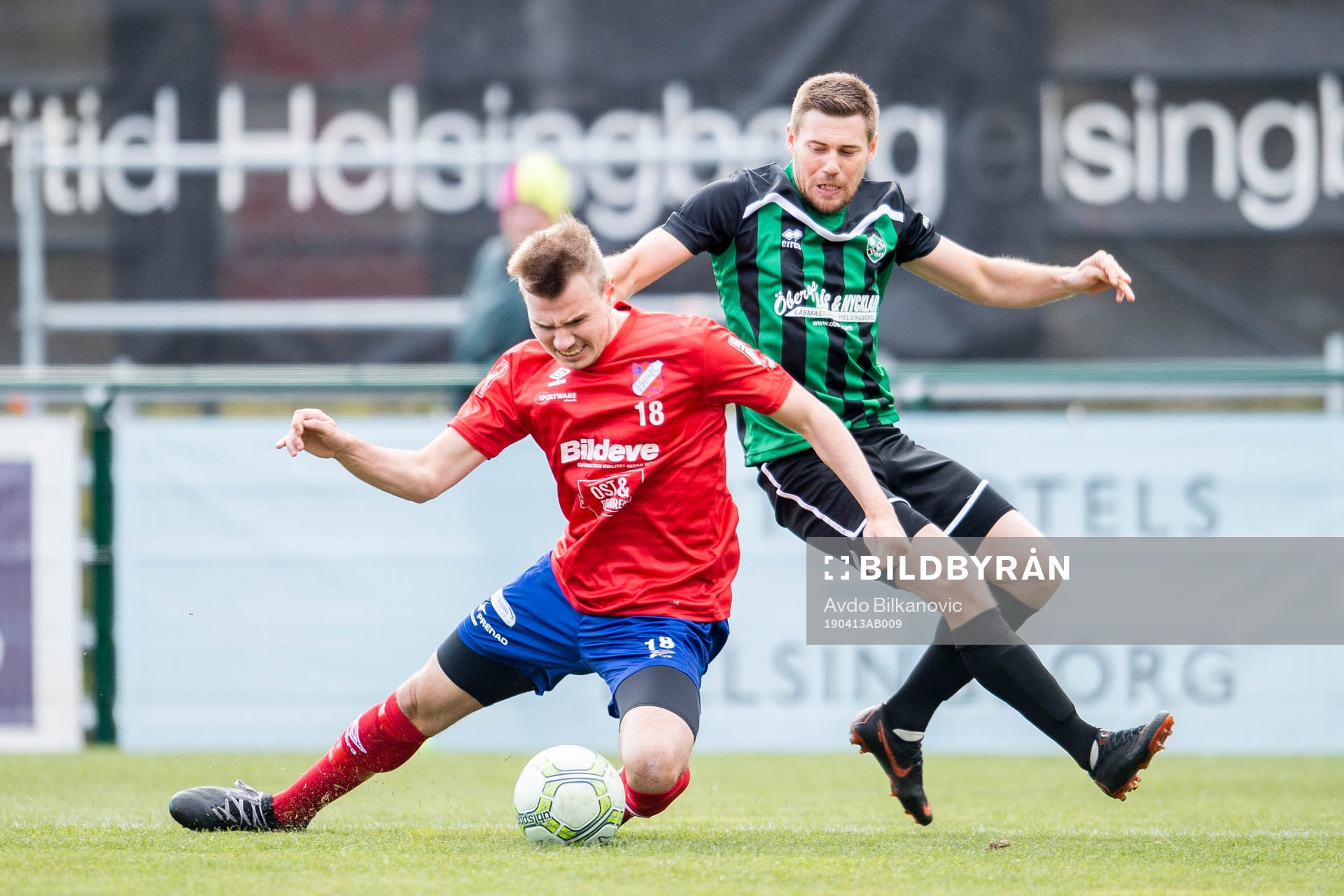 Höganäs Mattias Andersson och  Högaborgs Erik Andersson
