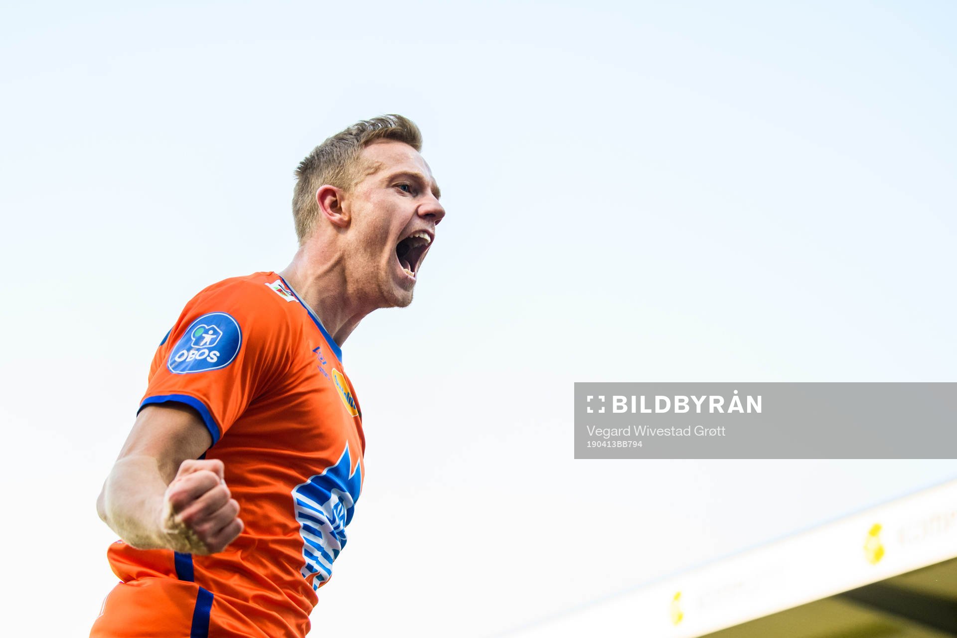 Peter Orry Larsen of Aalesund celebrates