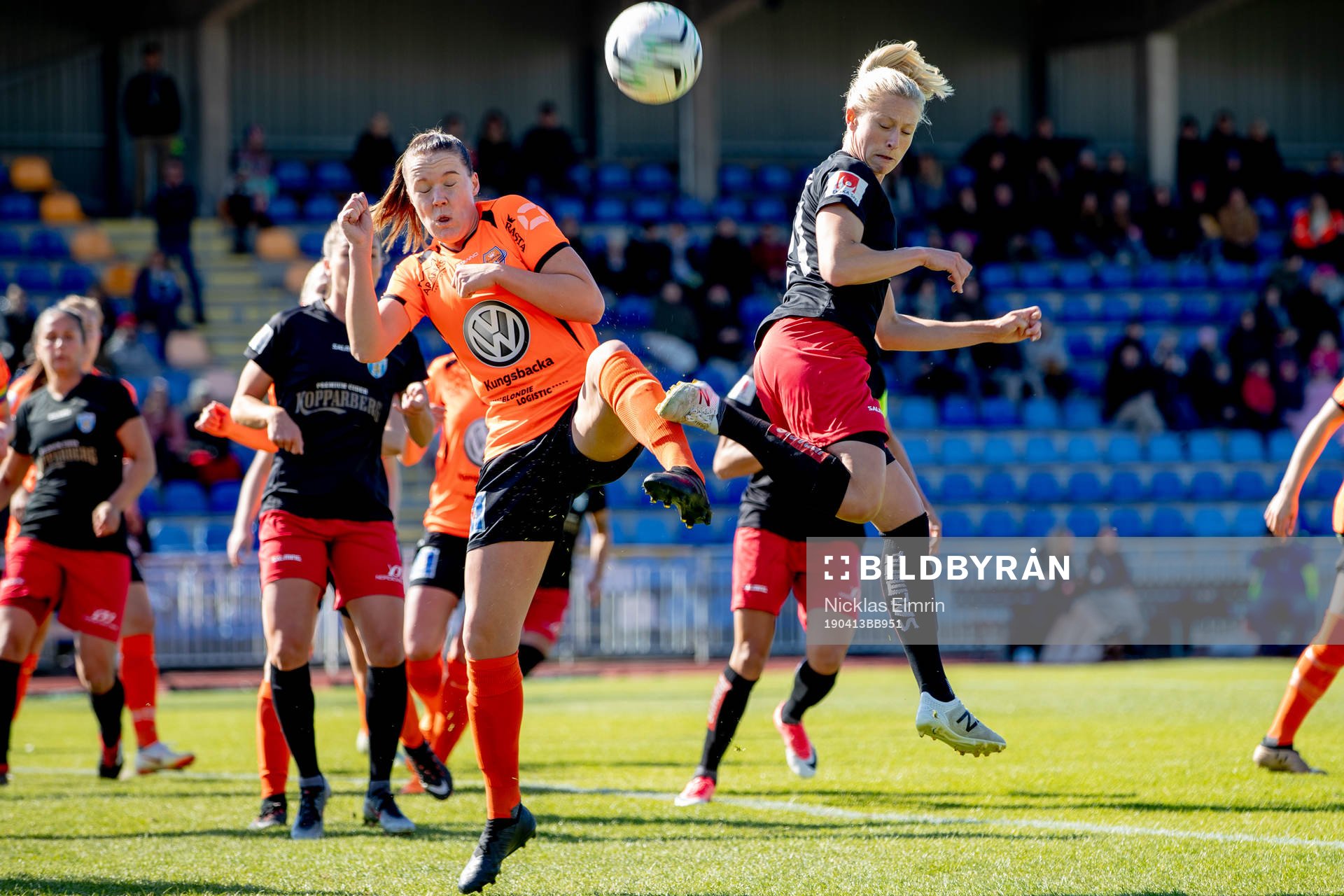 Göteborgs Rebecka Blomqvist mot Kungsbackas Ida Pettersson