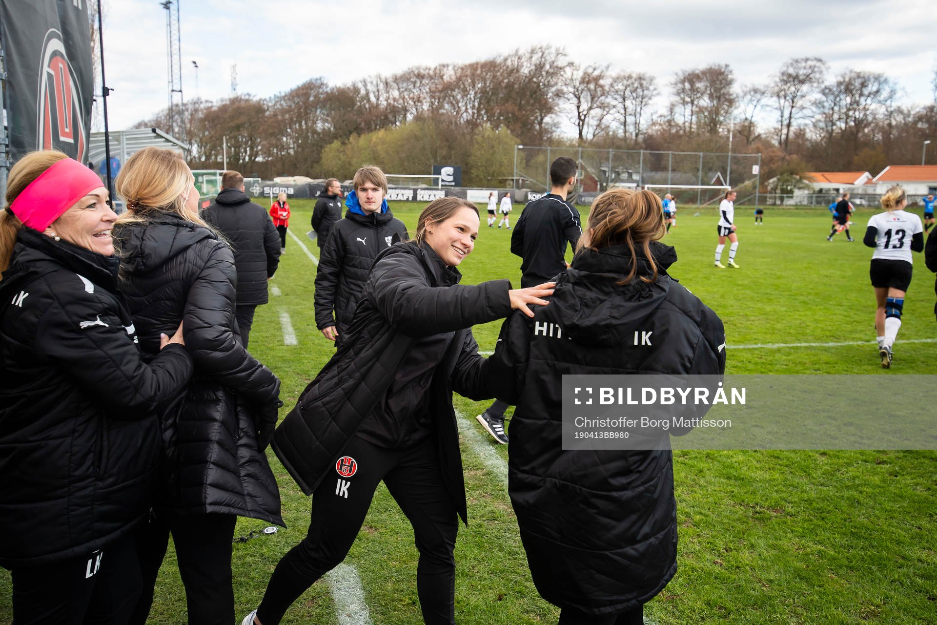 Hittarps tränare Ieva Kibirkstis jublar
