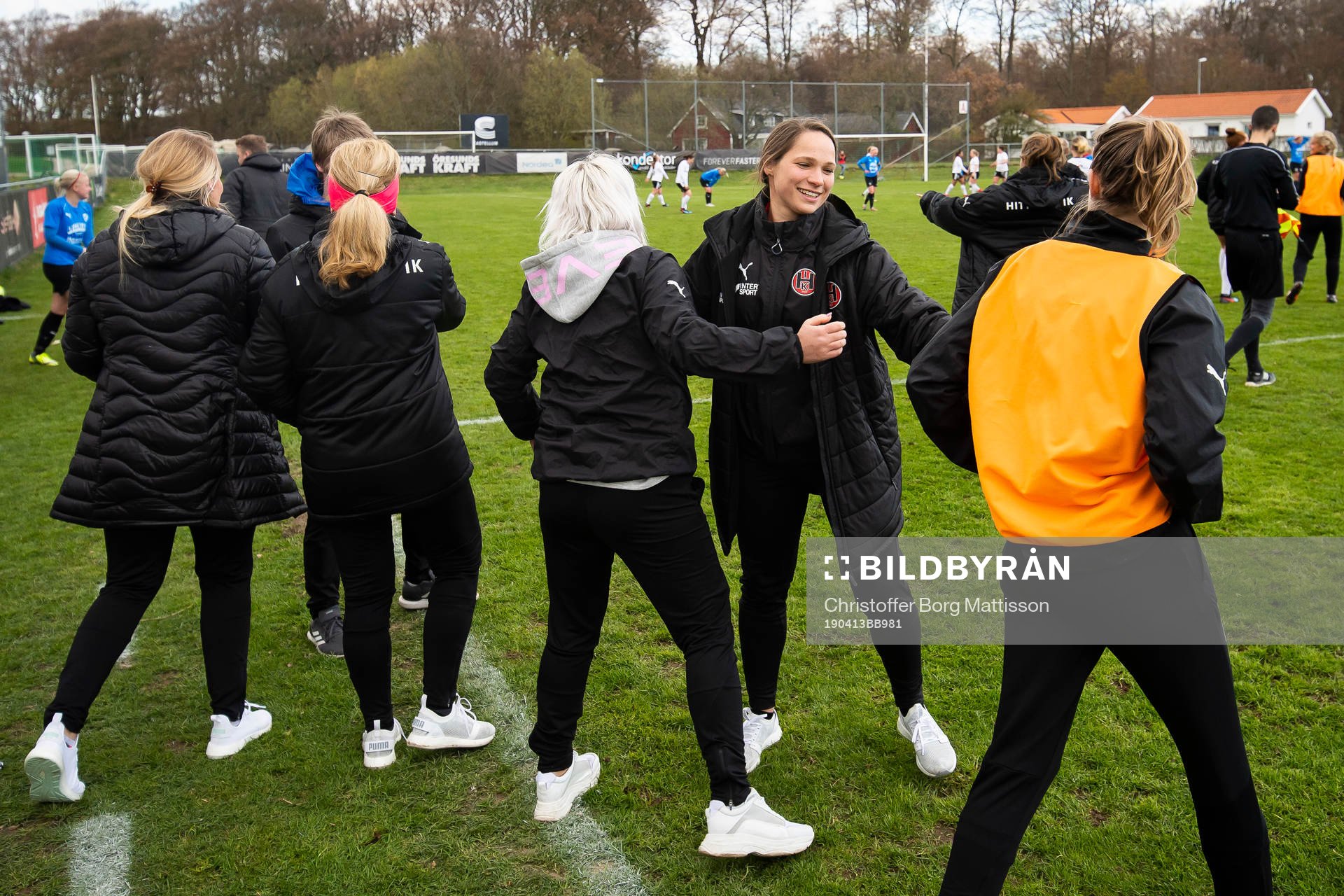 Hittarps tränare Ieva Kibirkstis jublar
