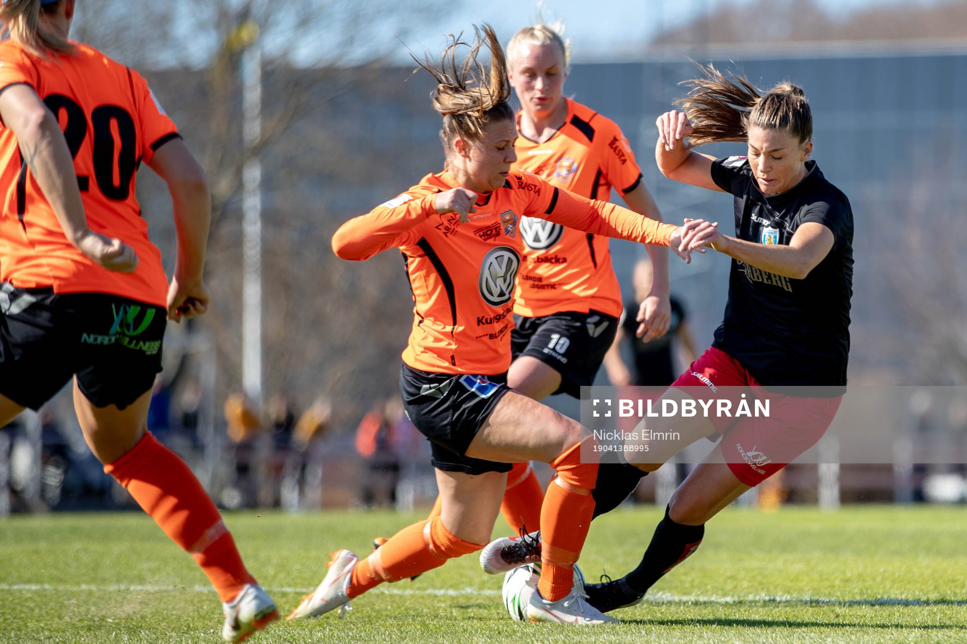 Göteborgs Vilde Böe Risa mot Kungsbackas Emilia Hjertberg