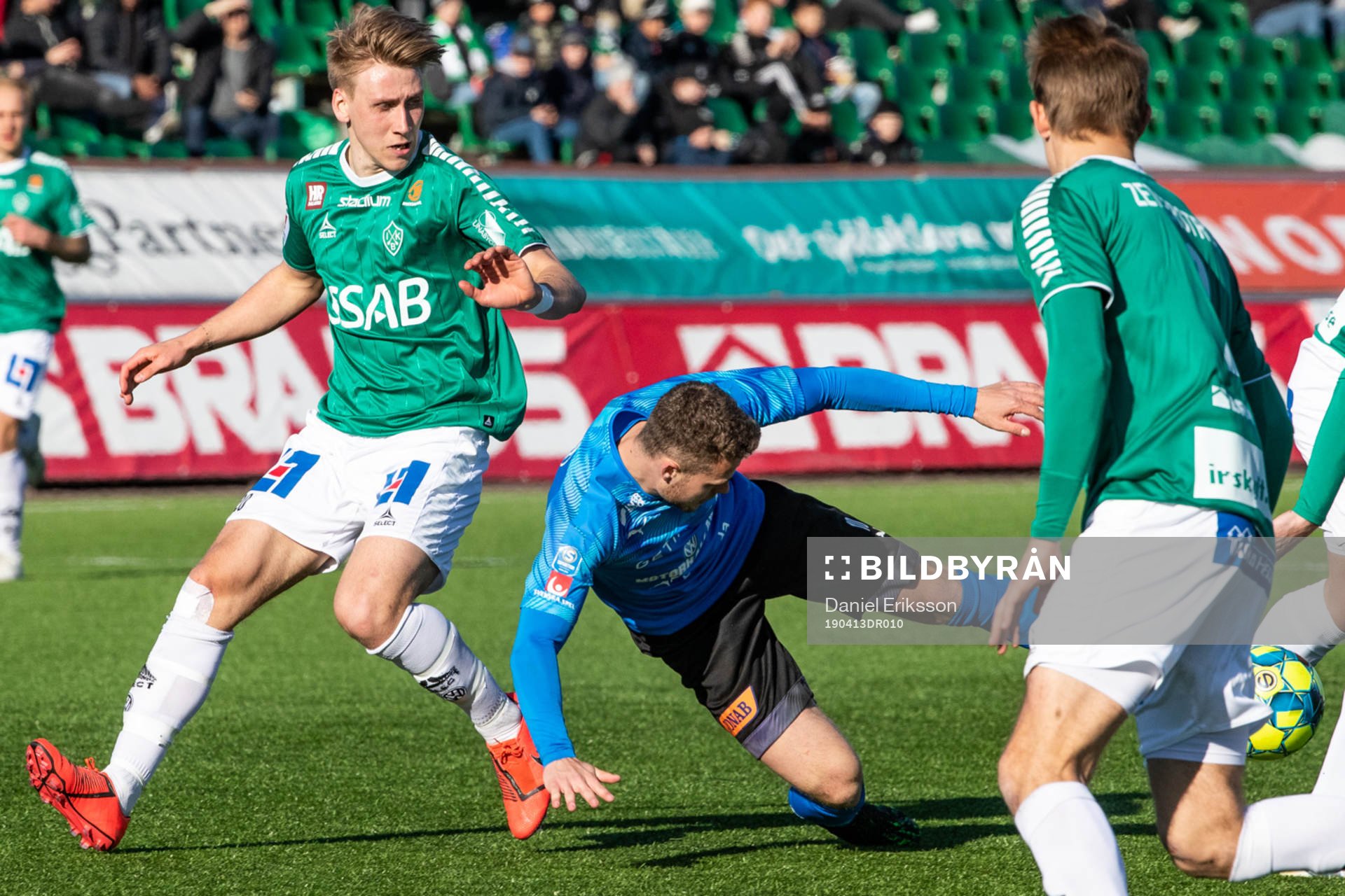 Halmstads Gabriel Gudmundsson och Brages Bjarni Mark