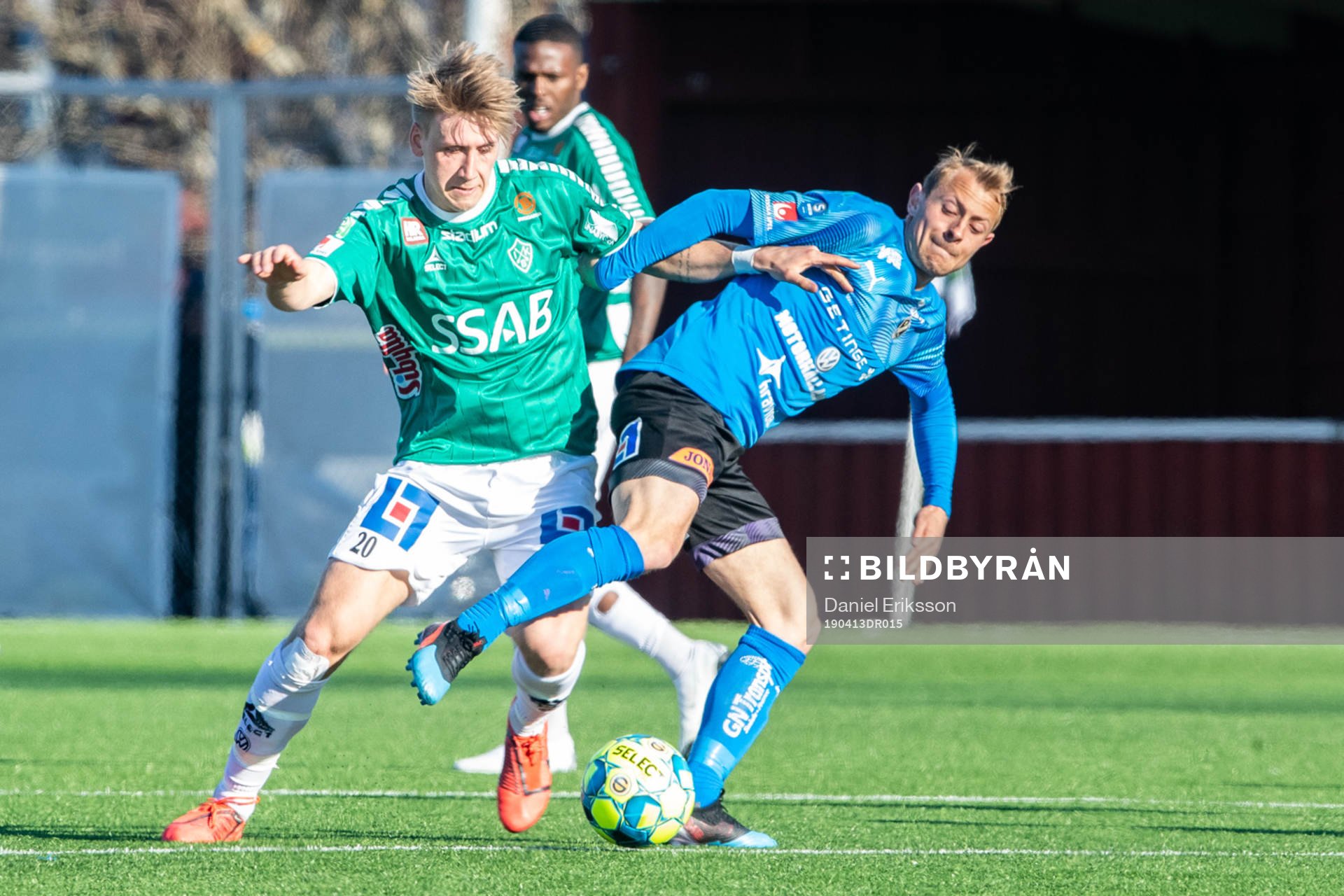 Brages Bjarni Mark Antonsson Duffield och Halmstads Joel