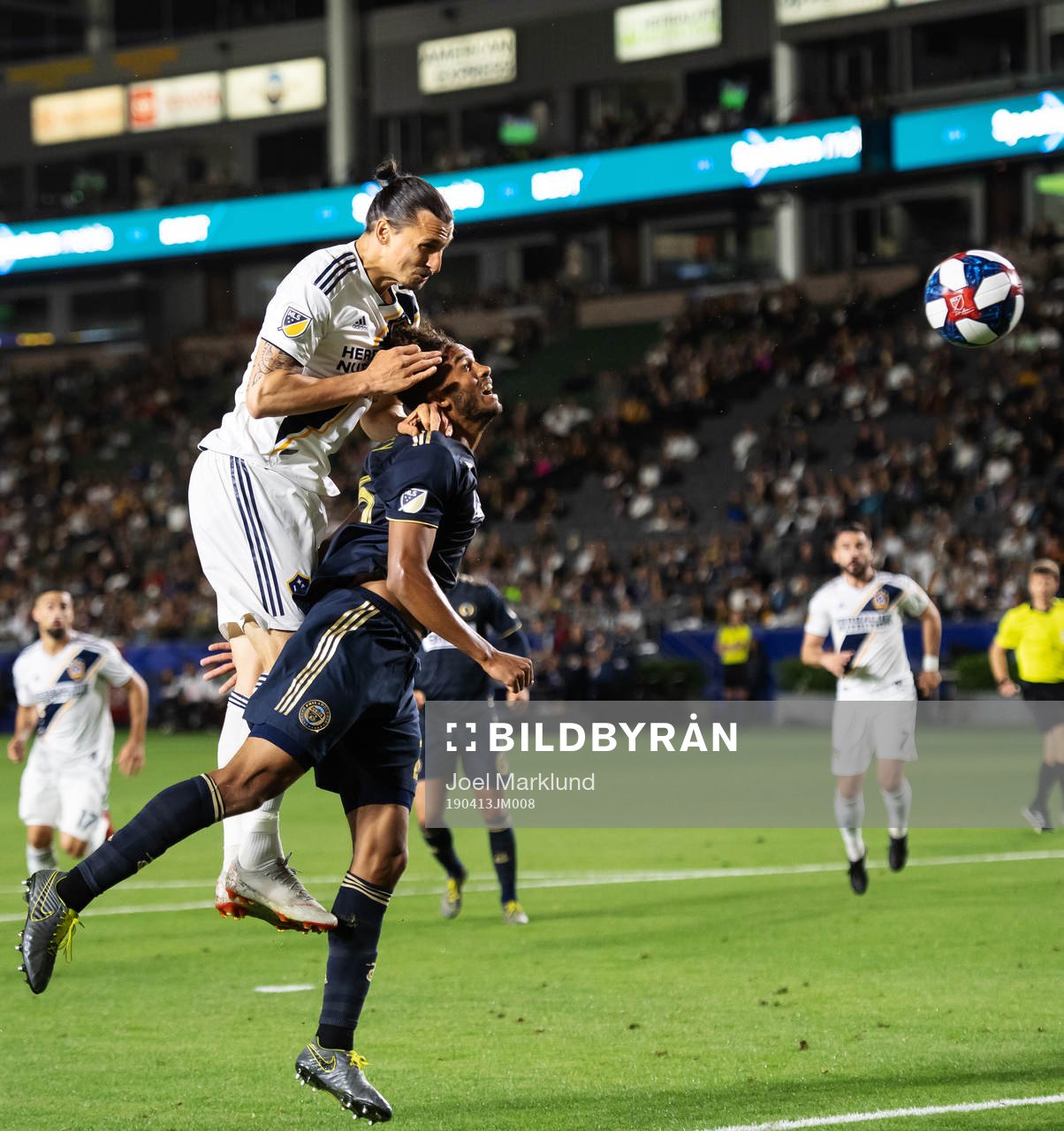 Zlatan Ibrahimovic of LA Galaxy scores 1-0 when in action