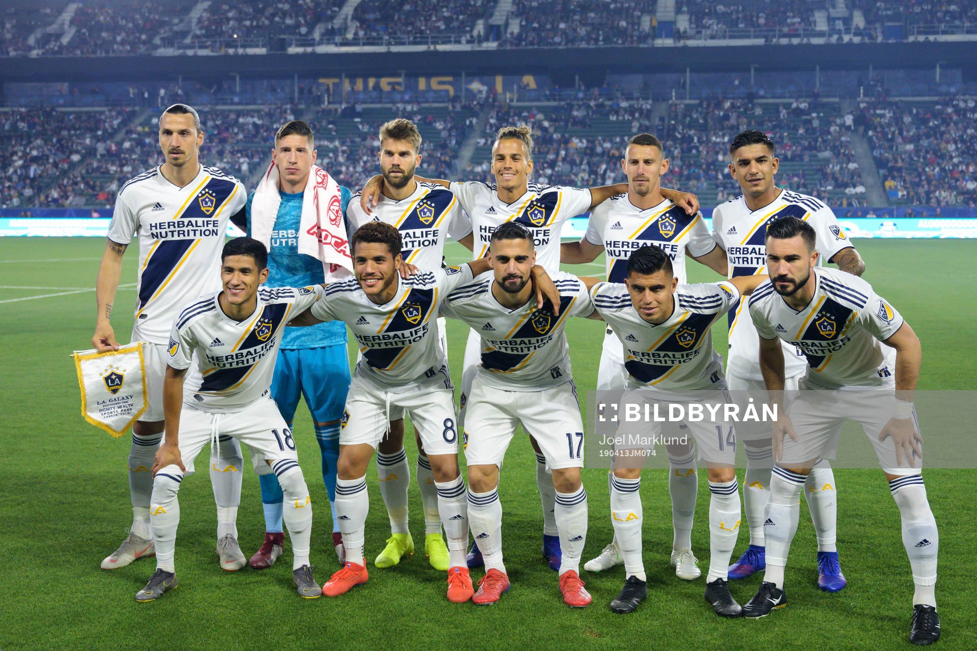 The starting eleven of LA Galaxy