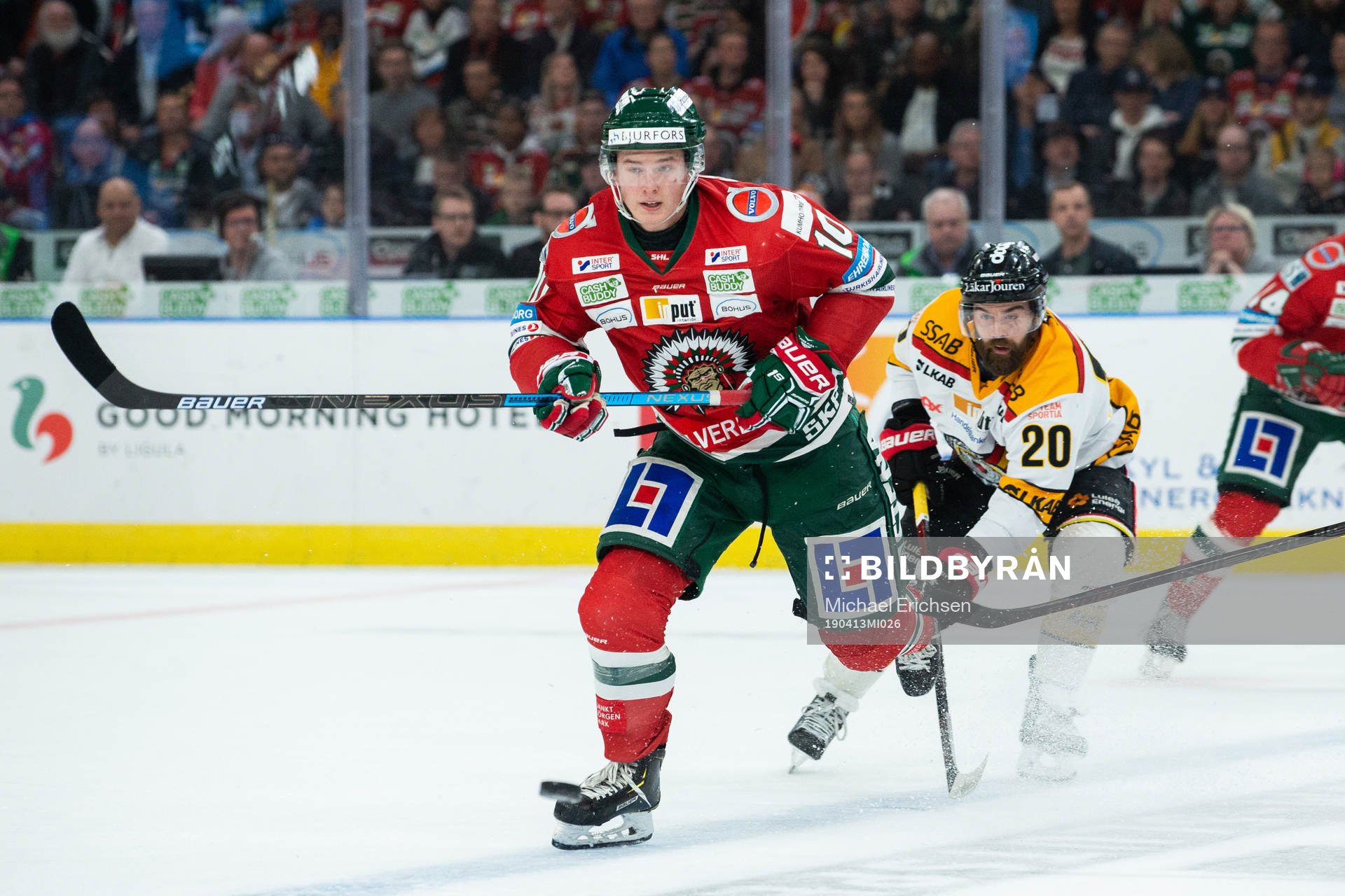 Frölundas Gustav Lindström och Luleås Jack Connolly