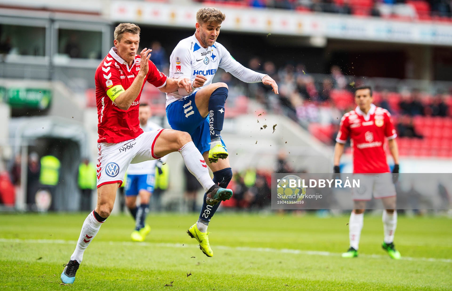 Kalmars Viktor Elm och IFK Norrköpings Christoffer Nyman