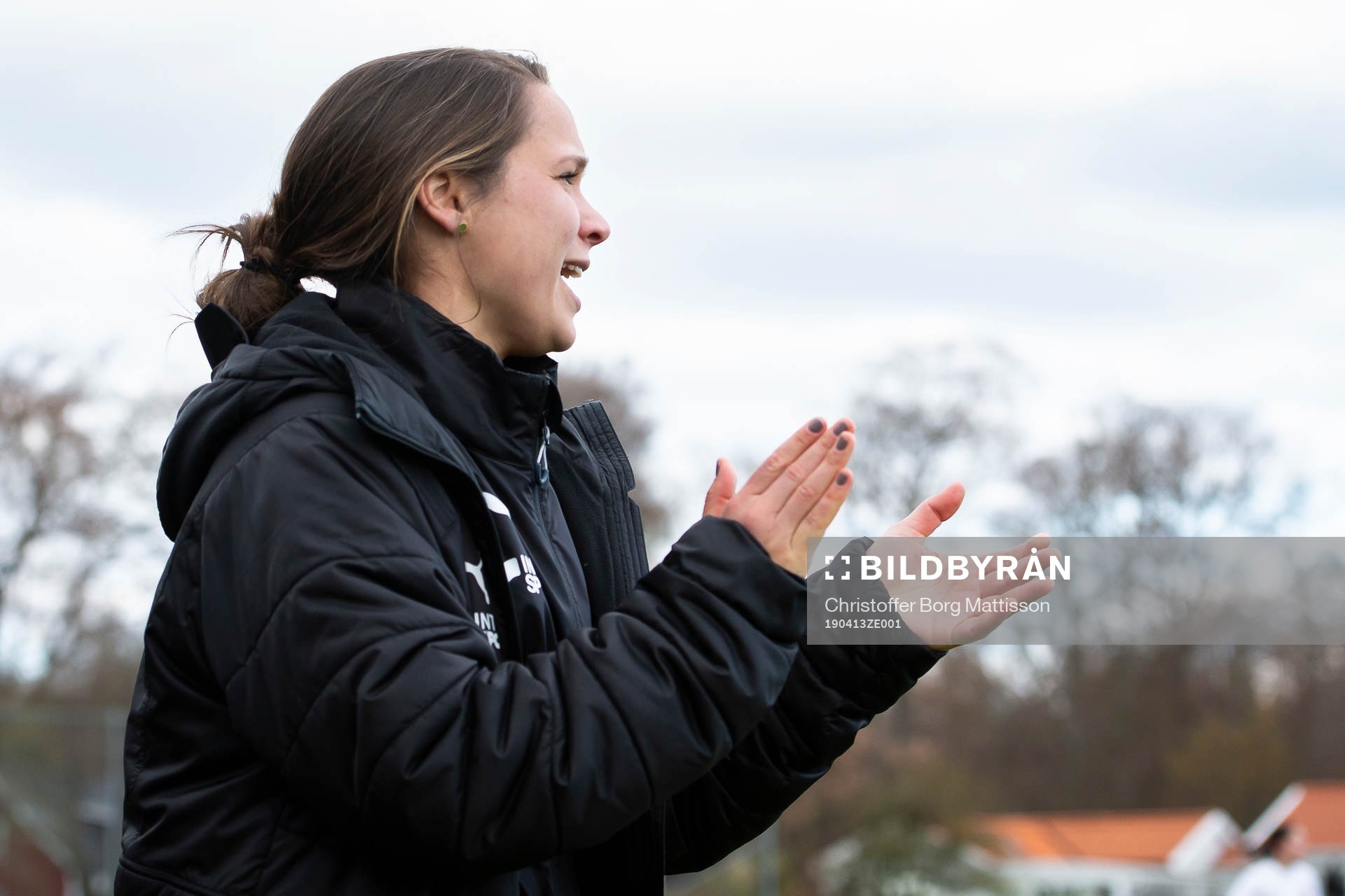 Hittarps tränare Ieva Kibirkstis jublar