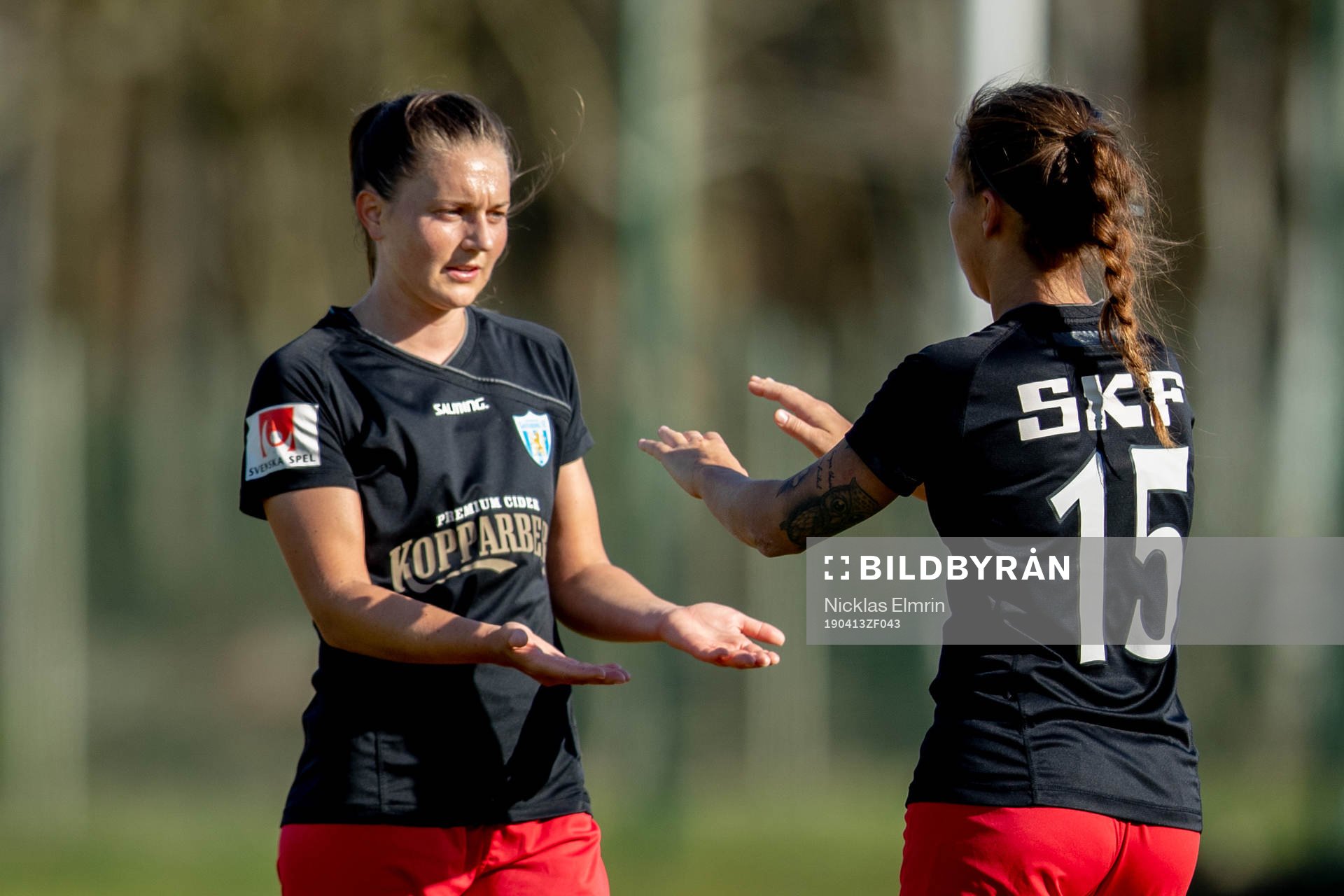 Göteborgs Vilde Böe Risa och Julia Zigiotti Olme jublade