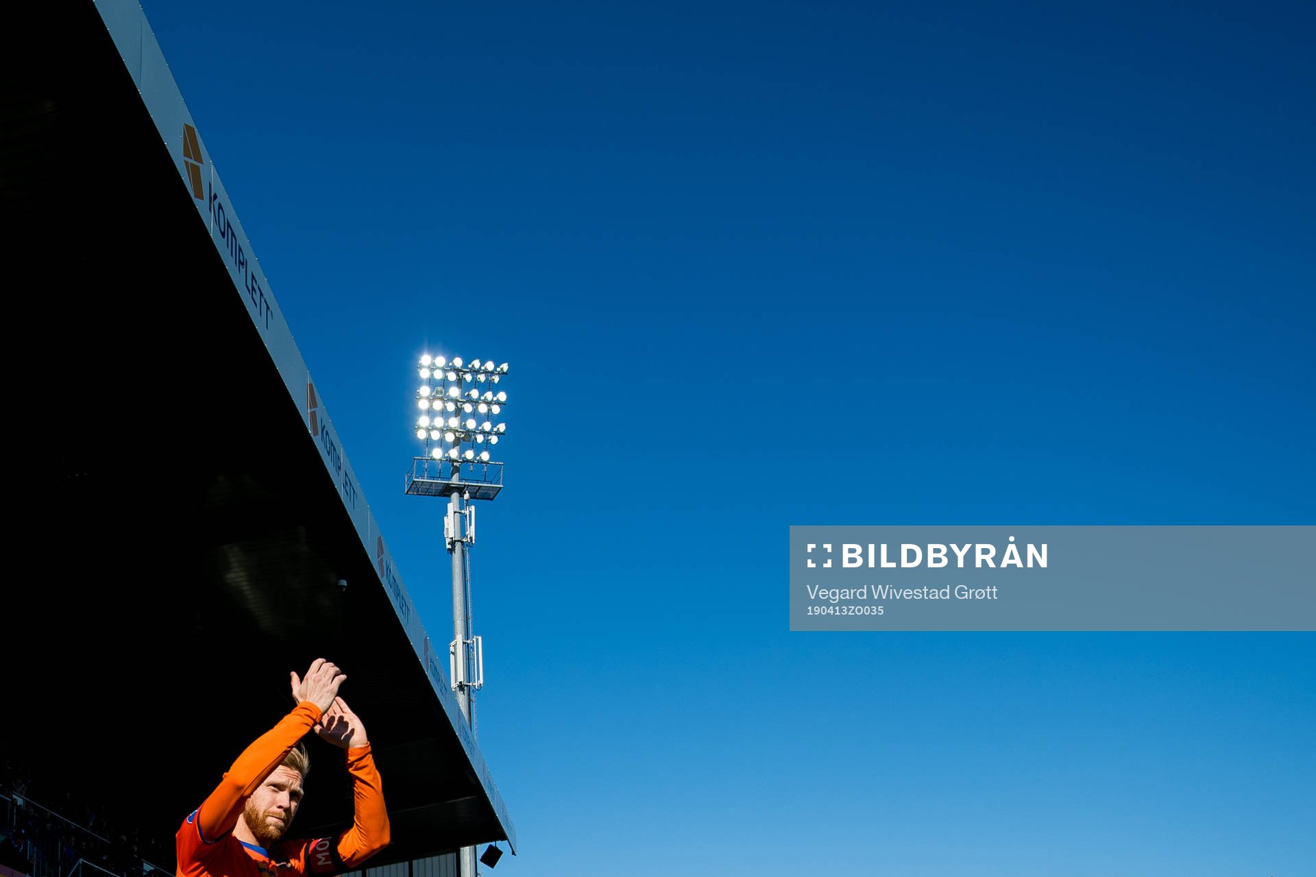 Fredrik Carlsen of Aalesund ahead of the OBOS-ligaen football match between Sandefjord and Aalesund on April 13, 2019 in Sandefjord.