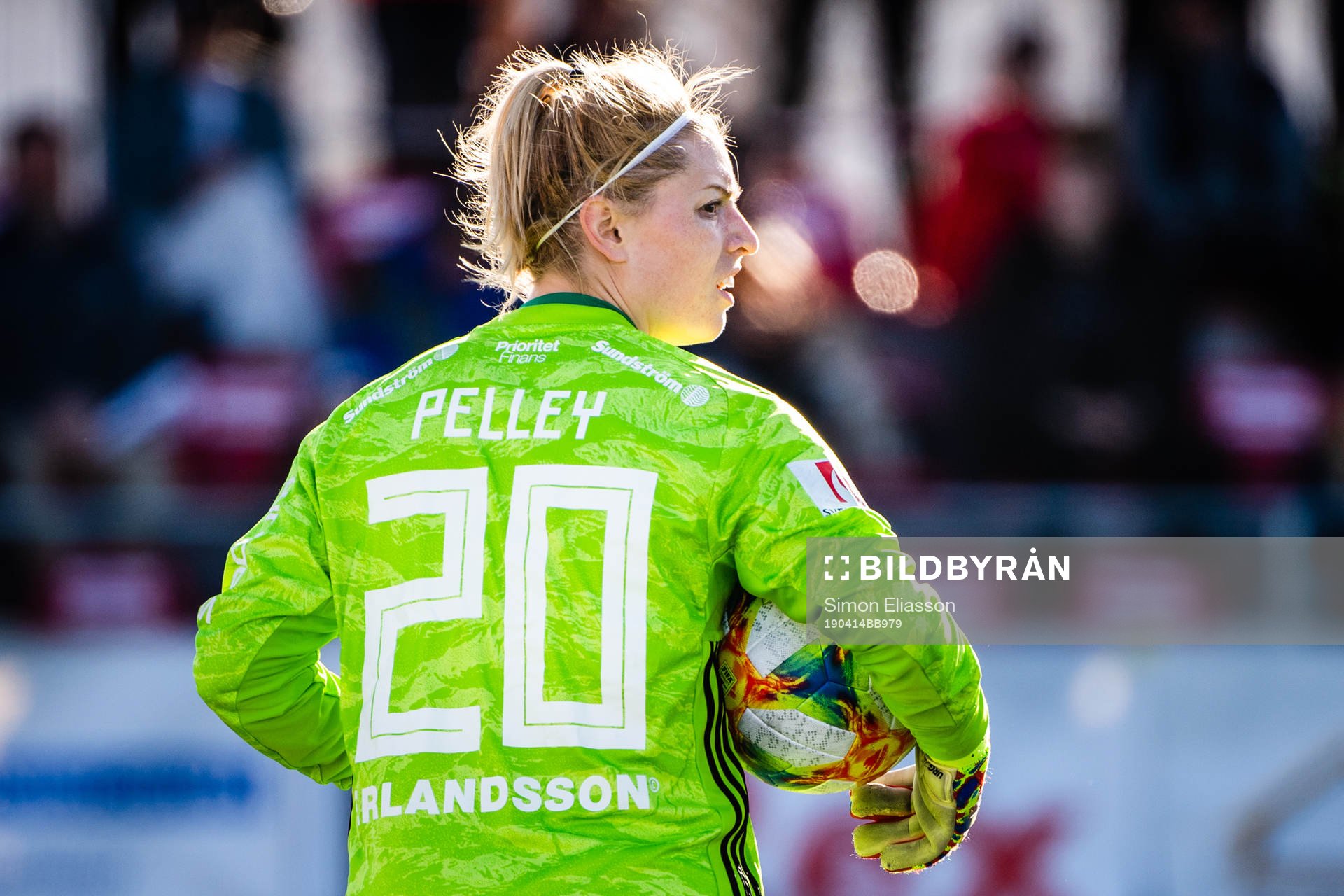 Djurgårdens målvakt Jennifer Pelley