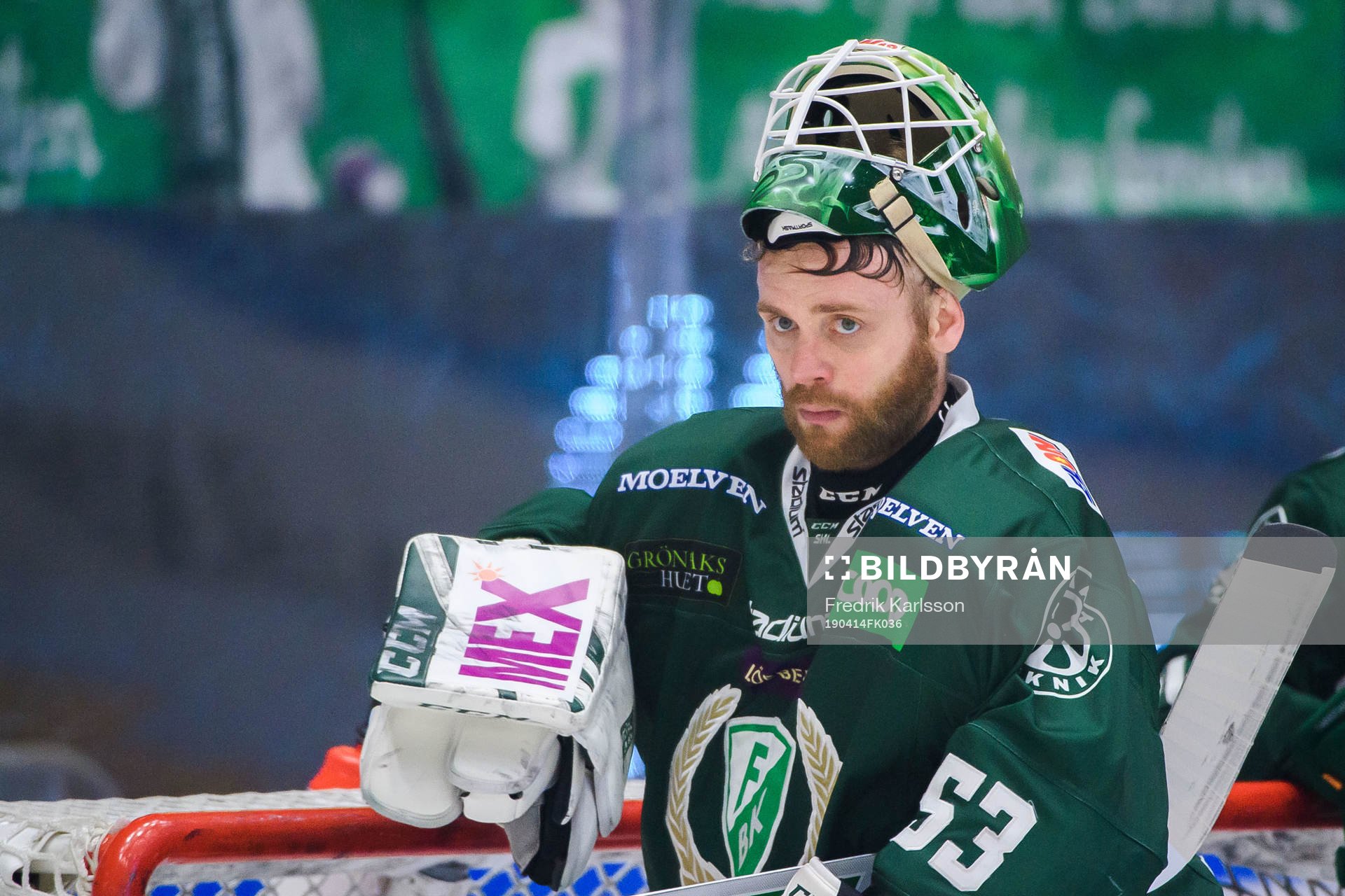 Färjestads målvakt Markus Svensson